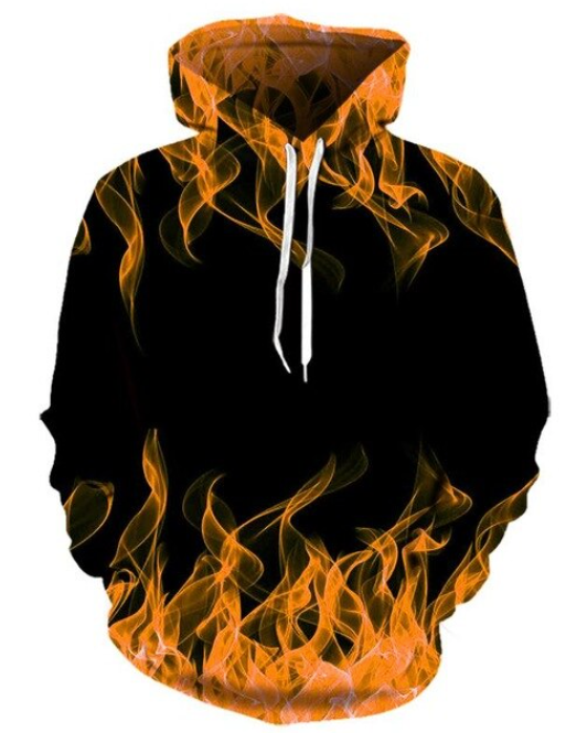 Fire & Flames Hoodie Exclusive Flame Art 3