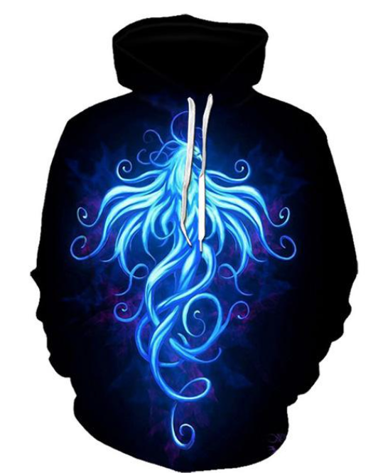 Fire & Flames Hoodie Exclusive Flame Art 2