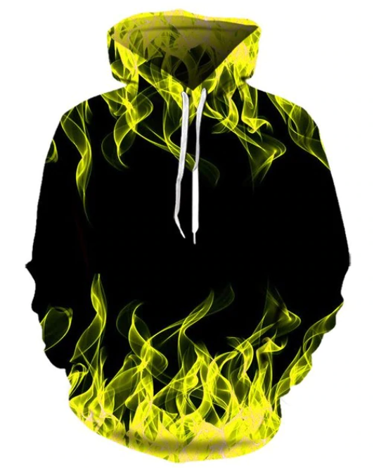 Fire & Flames Hoodie Exclusive Flame Art 7