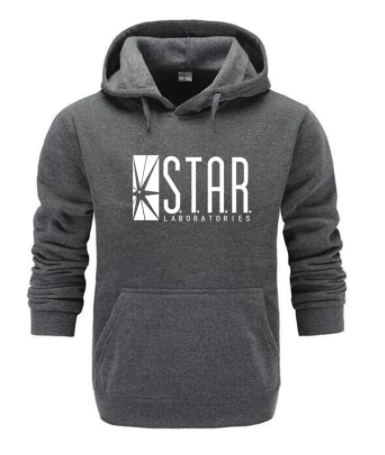Flash Hoodie Exclusive Art Design Sweatshirt Grey