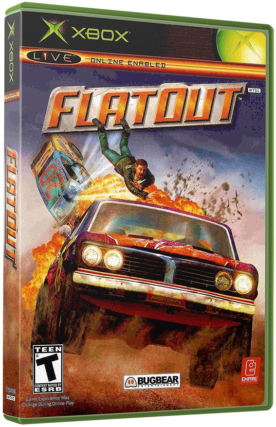 FlatOut Used Microsoft XBOX Original Video Game