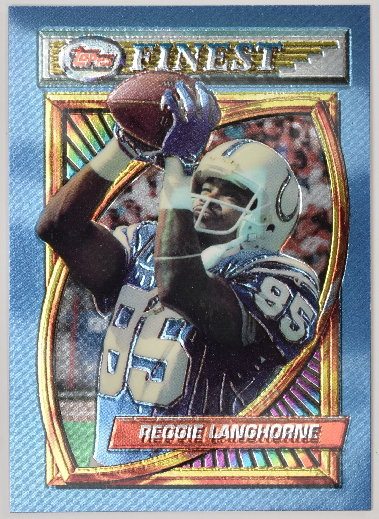 Reggie Langhorne Topps Finest 68 1994 Football Card Indianapolis Colts