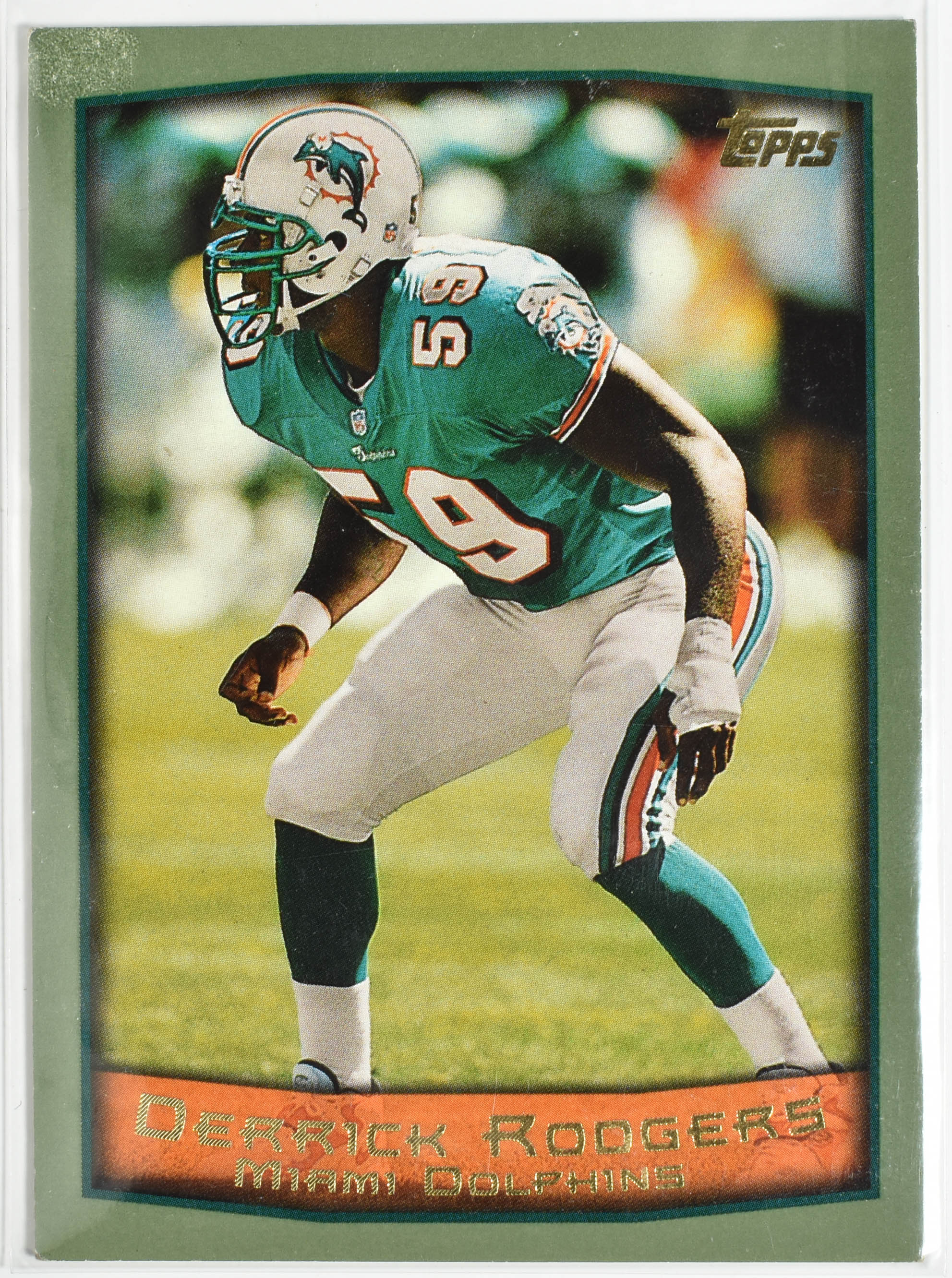 Derrick Rodgers 65 Topps 1999 Miami Dolphins