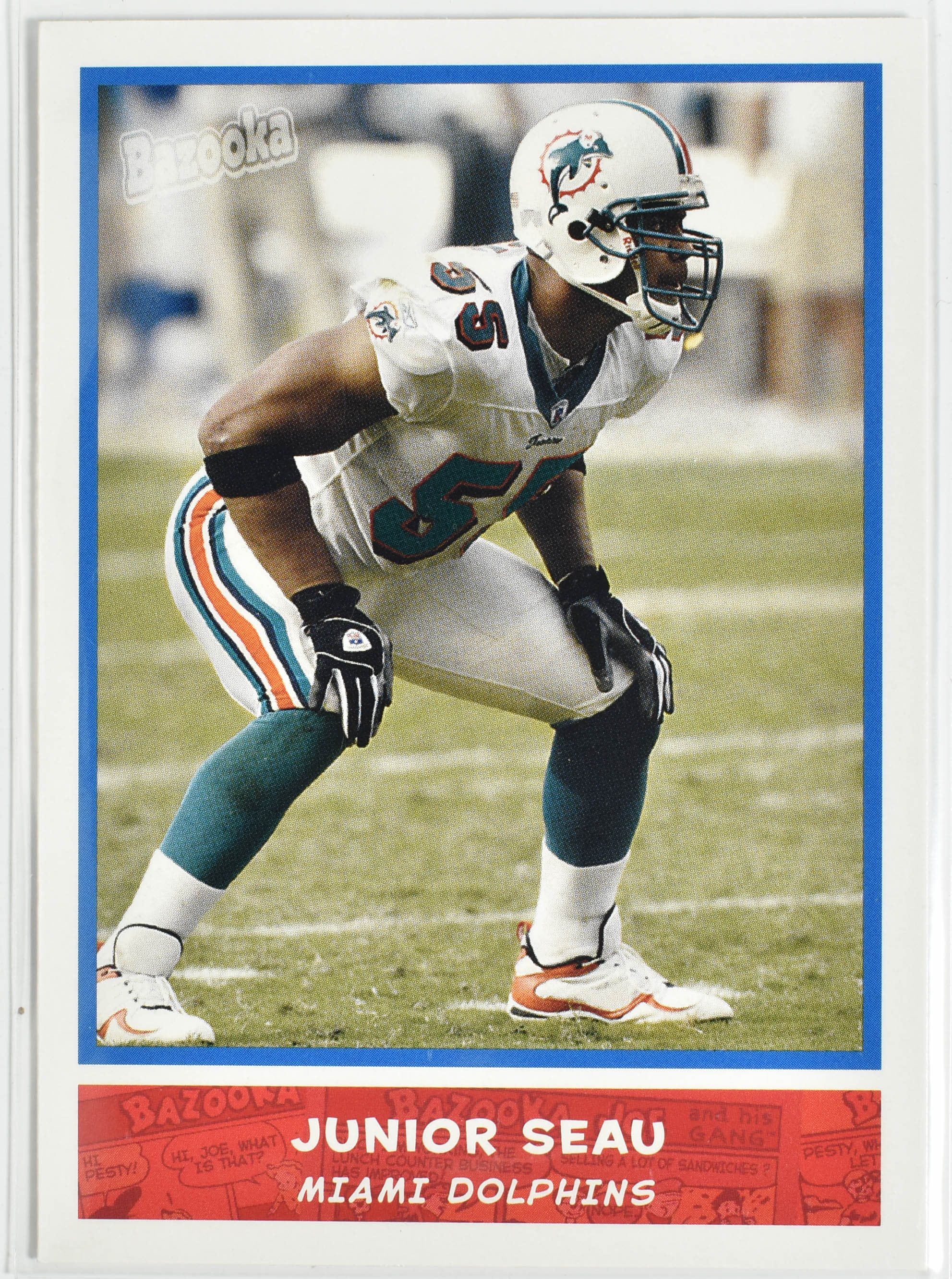 Junior Seau 24 Topps Bazooka Miami Dolphins
