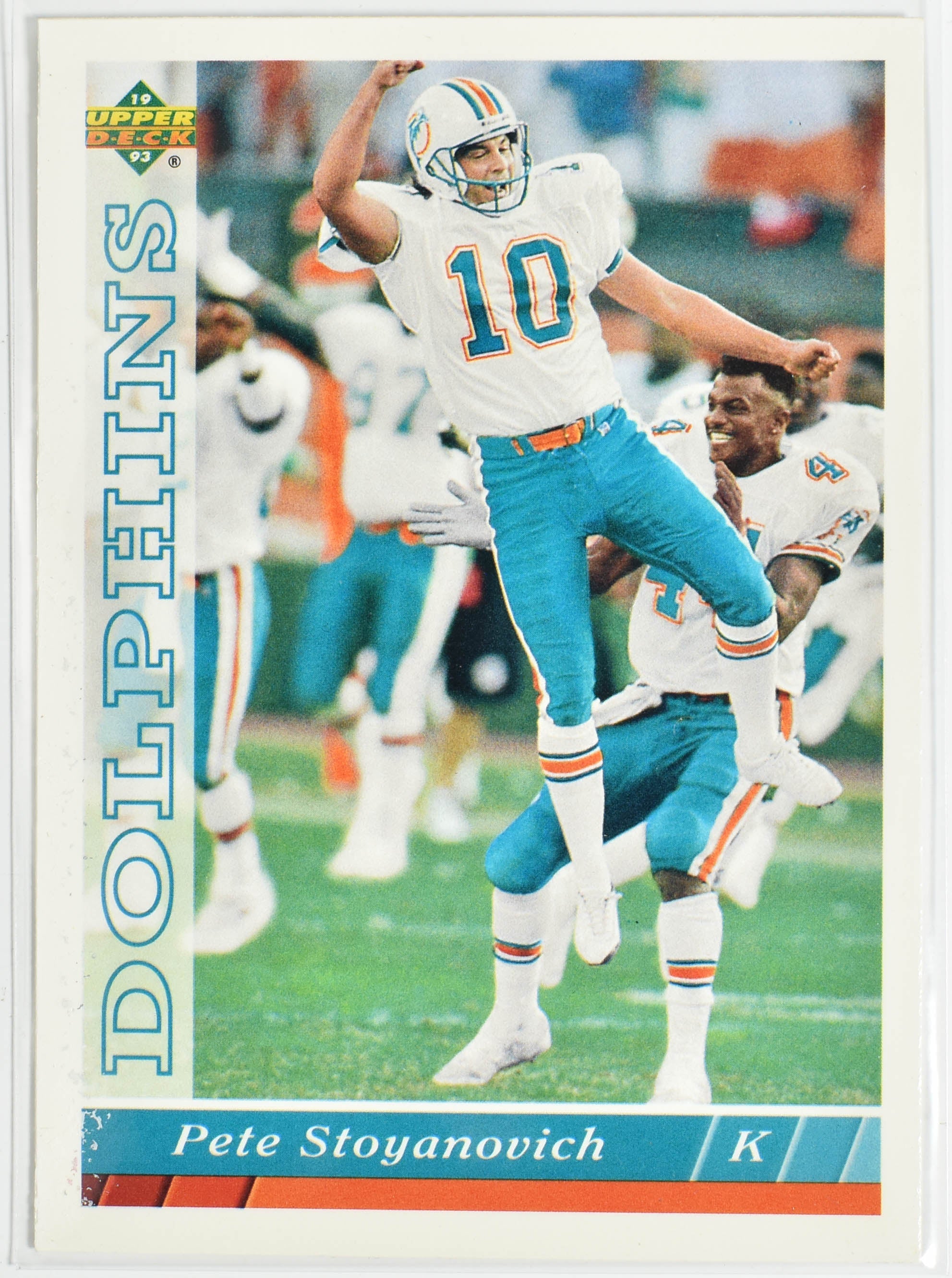 Pete Stoyanovich 474 Upper Deck 1993 Miami Dolphins