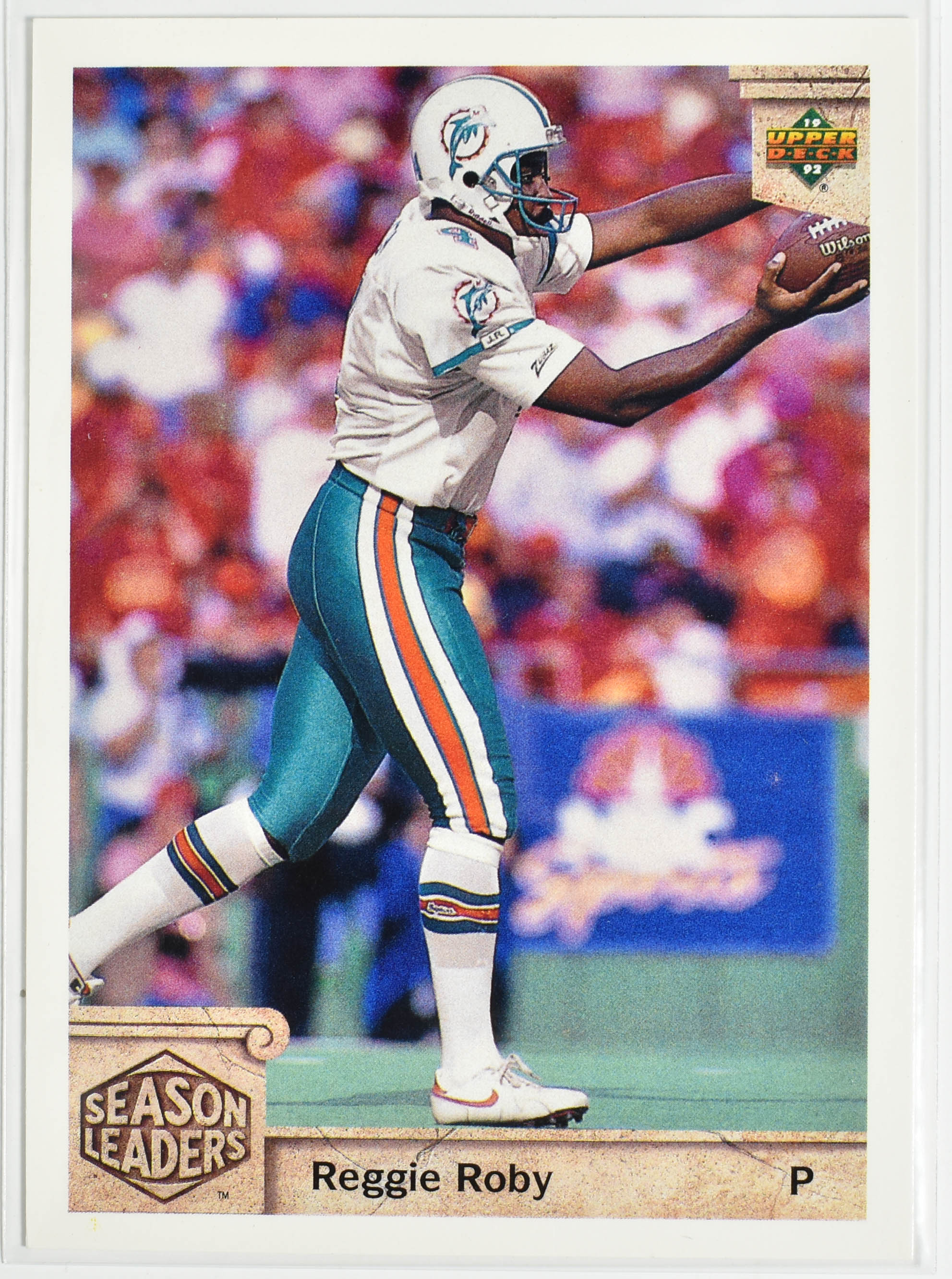 Reggie Roby 310 Upper Deck 1992 Miami Dolphins