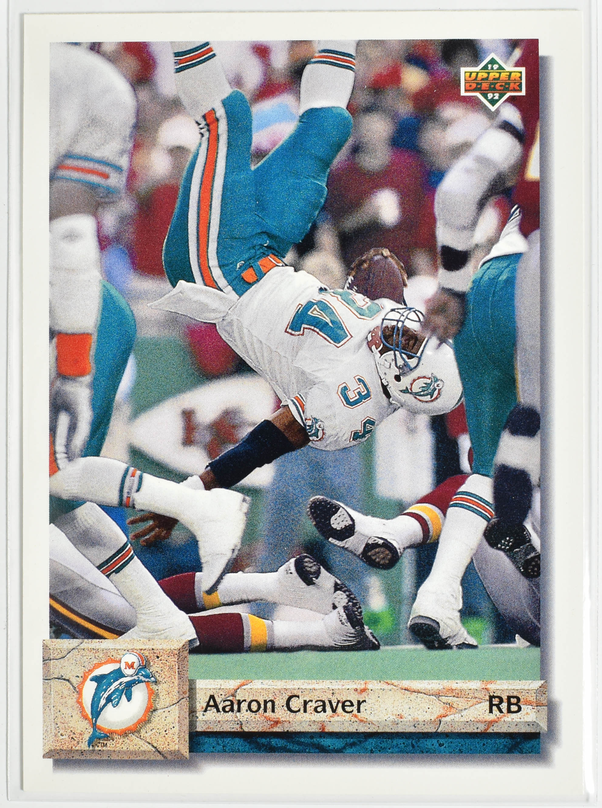 Aaron Craver 192 Upper Deck 1992 Miami Dolphins