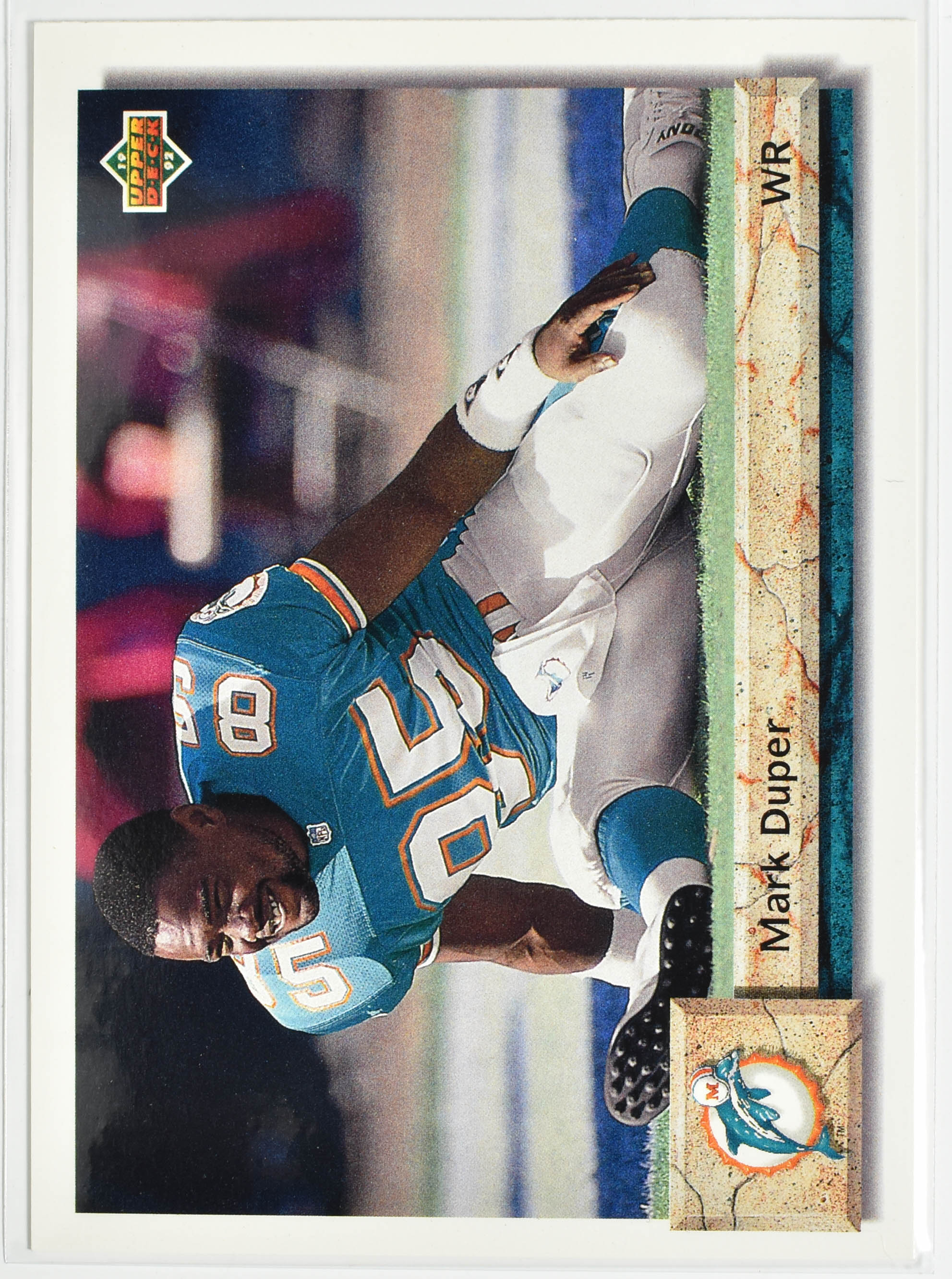 Mark Duper 318 Upper Deck 1992 Miami Dolphins