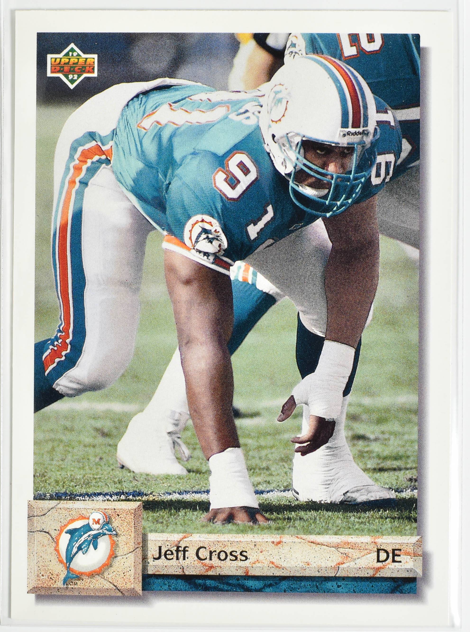 Jeff Cross 118 Upper Deck 1992 Miami Dolphins