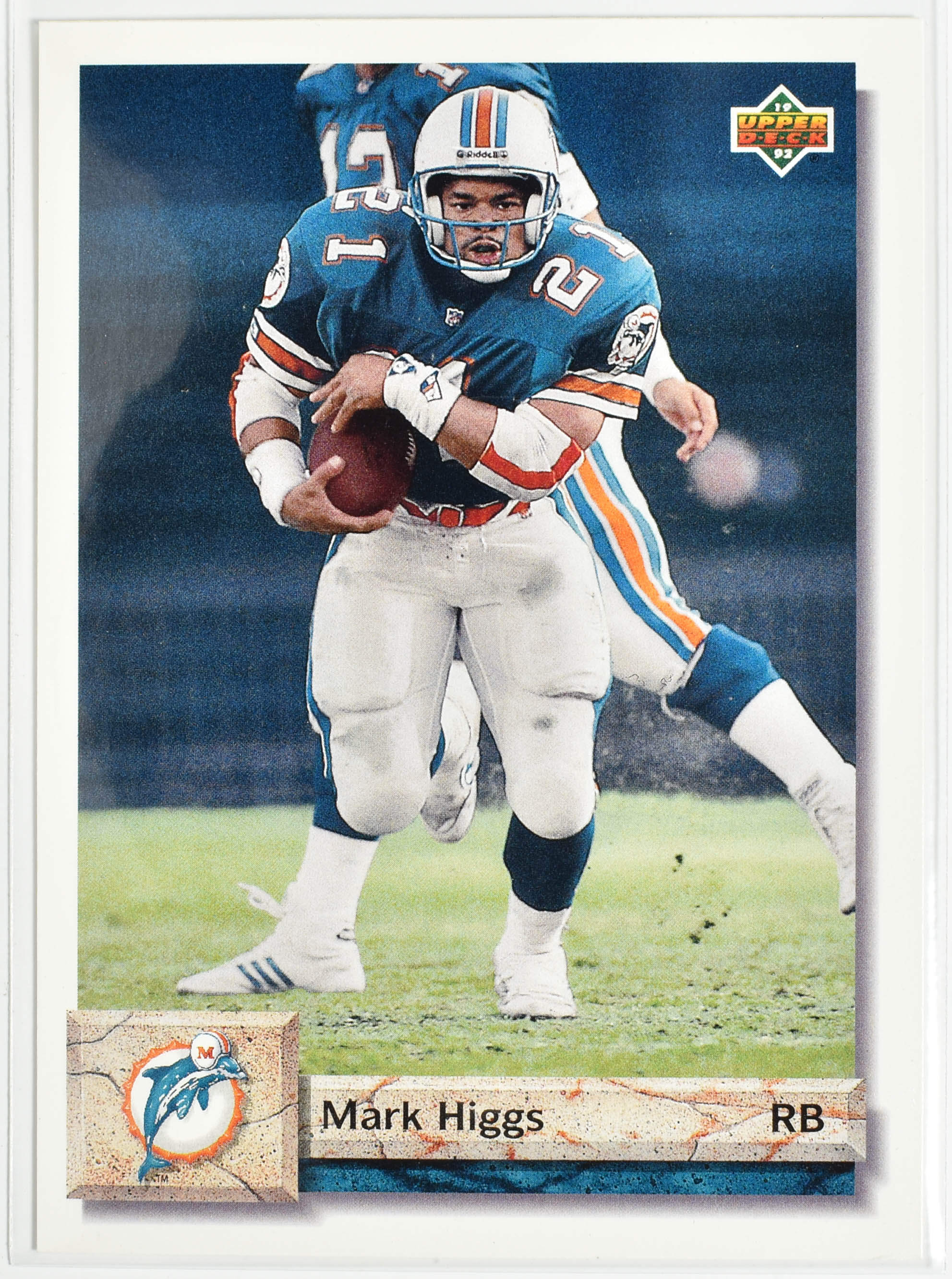 Mark Higgs 113 Upper Deck 1992 Miami Dolphins