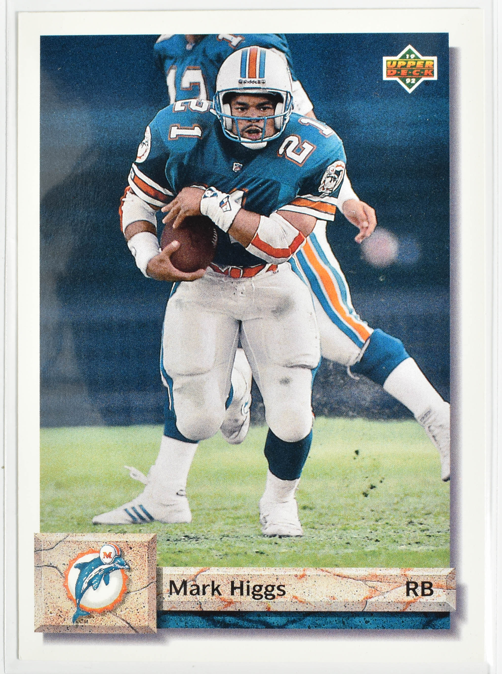 Mark Higgs 113 1992 Upper Deck Miami Dolphins