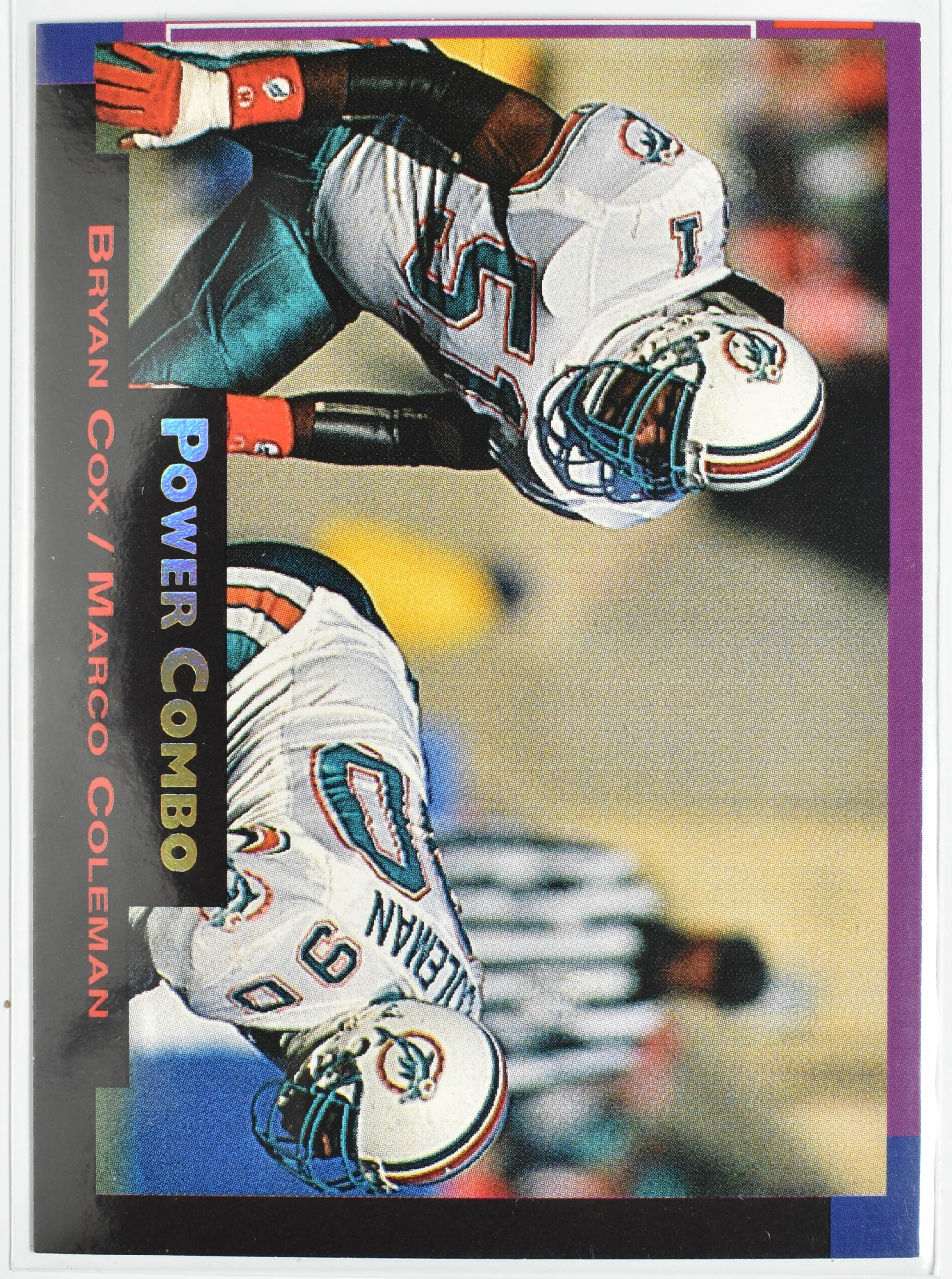 Bryan Cox Marco Coleman 10 Pro Set 1993 Power Combo Miami Dolphins