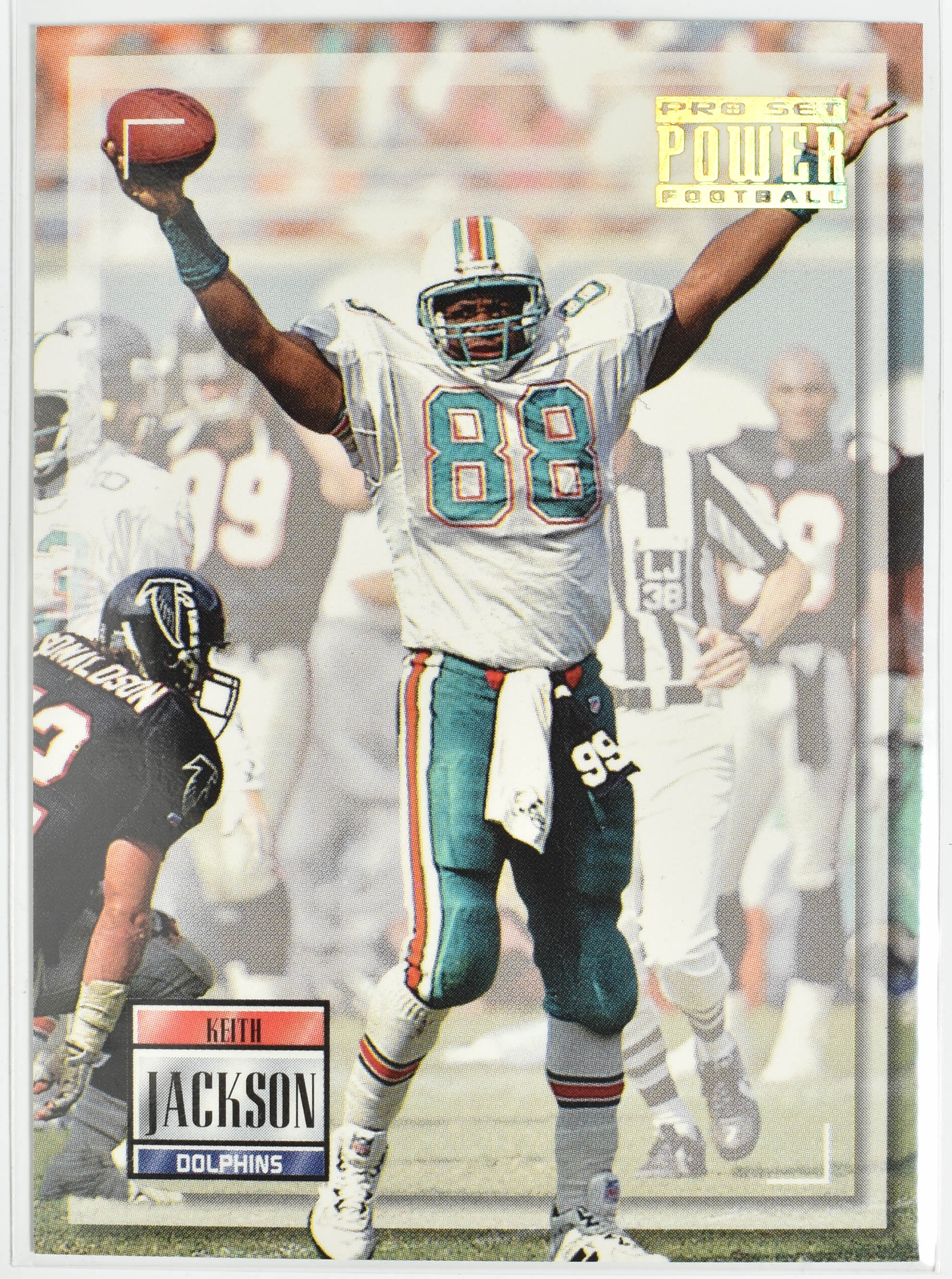 Keith Jackson 188 Pro Set Power 1993 Miami Dolphins