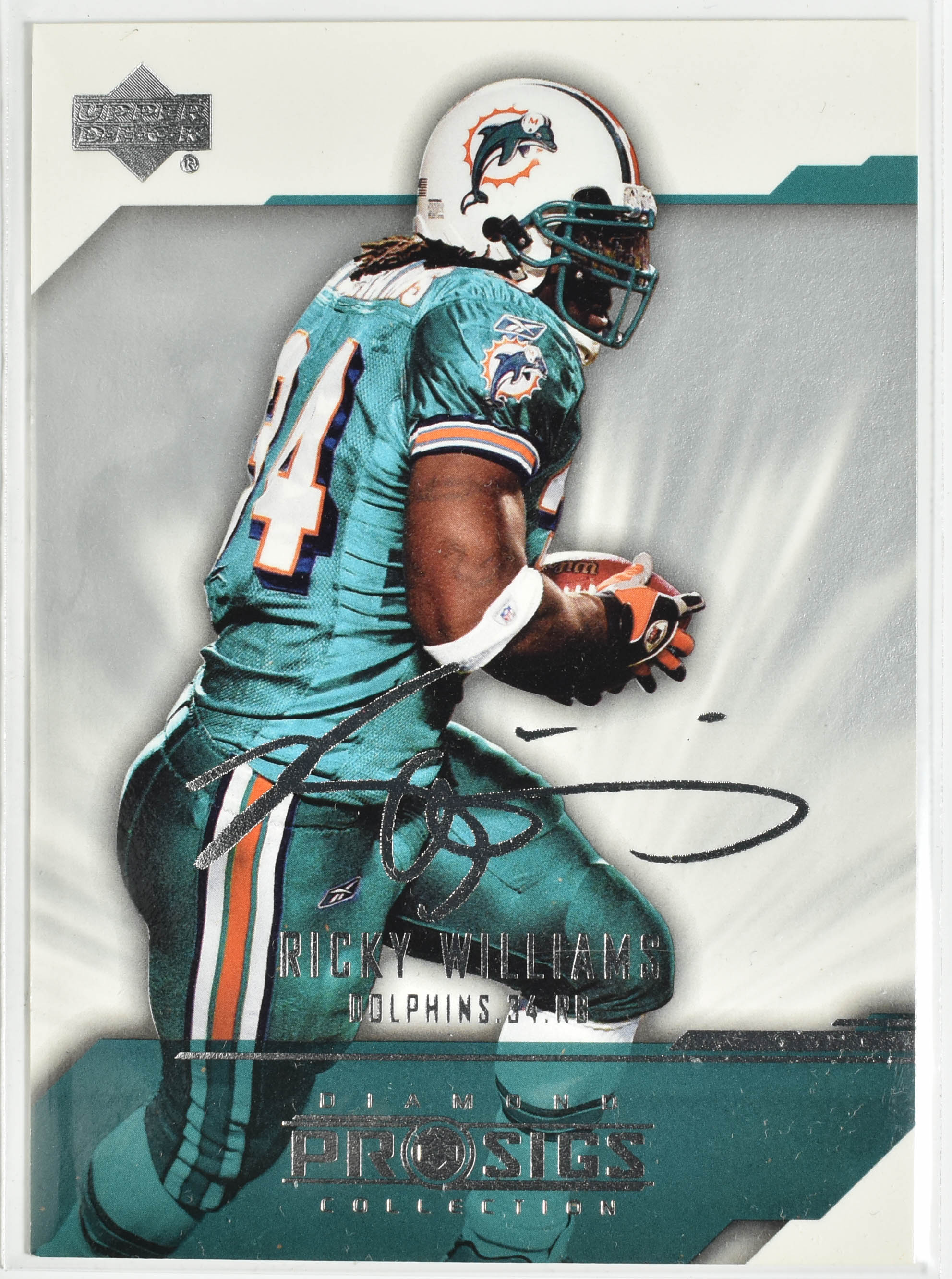 Ricky Williams 45 Upper Deck 2004 Diamond ProSigs Miami Dolphins