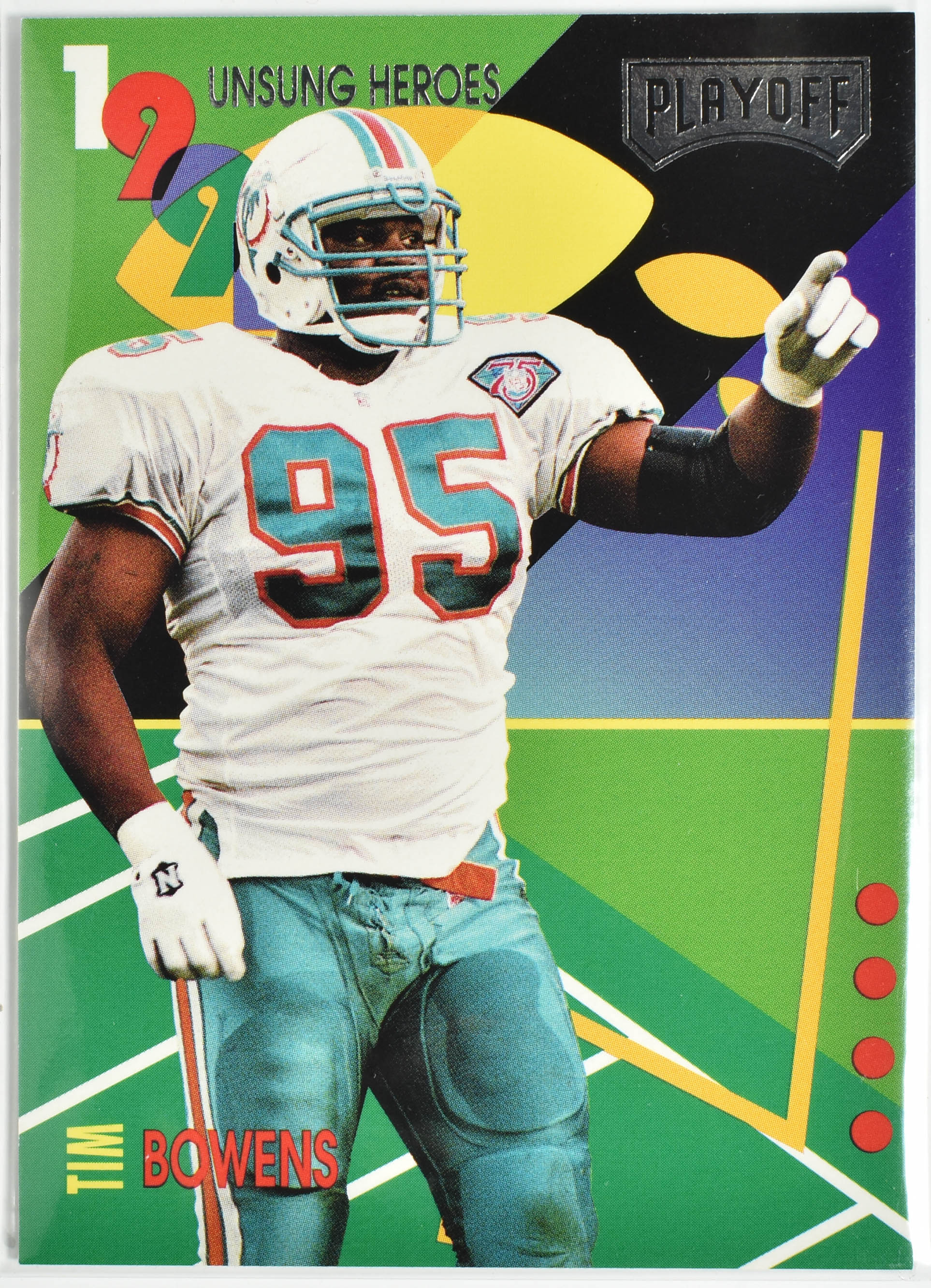 Tim Bowens 15 Unsung Heroes 1995 Playoff Miami Dolphins