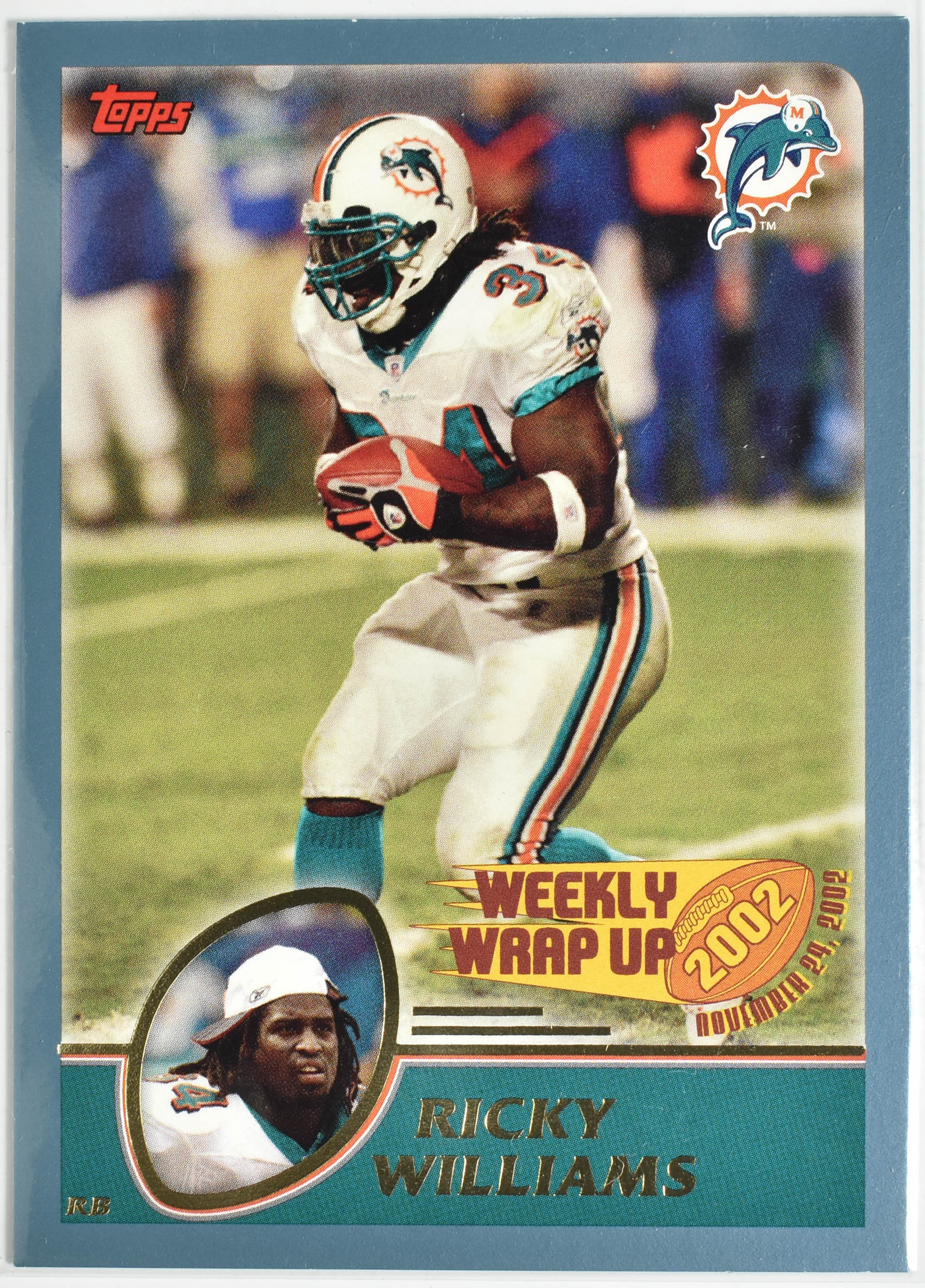 Ricky Williams 302 Topps 2003 Weekly Wrap Up Miami Dolphins