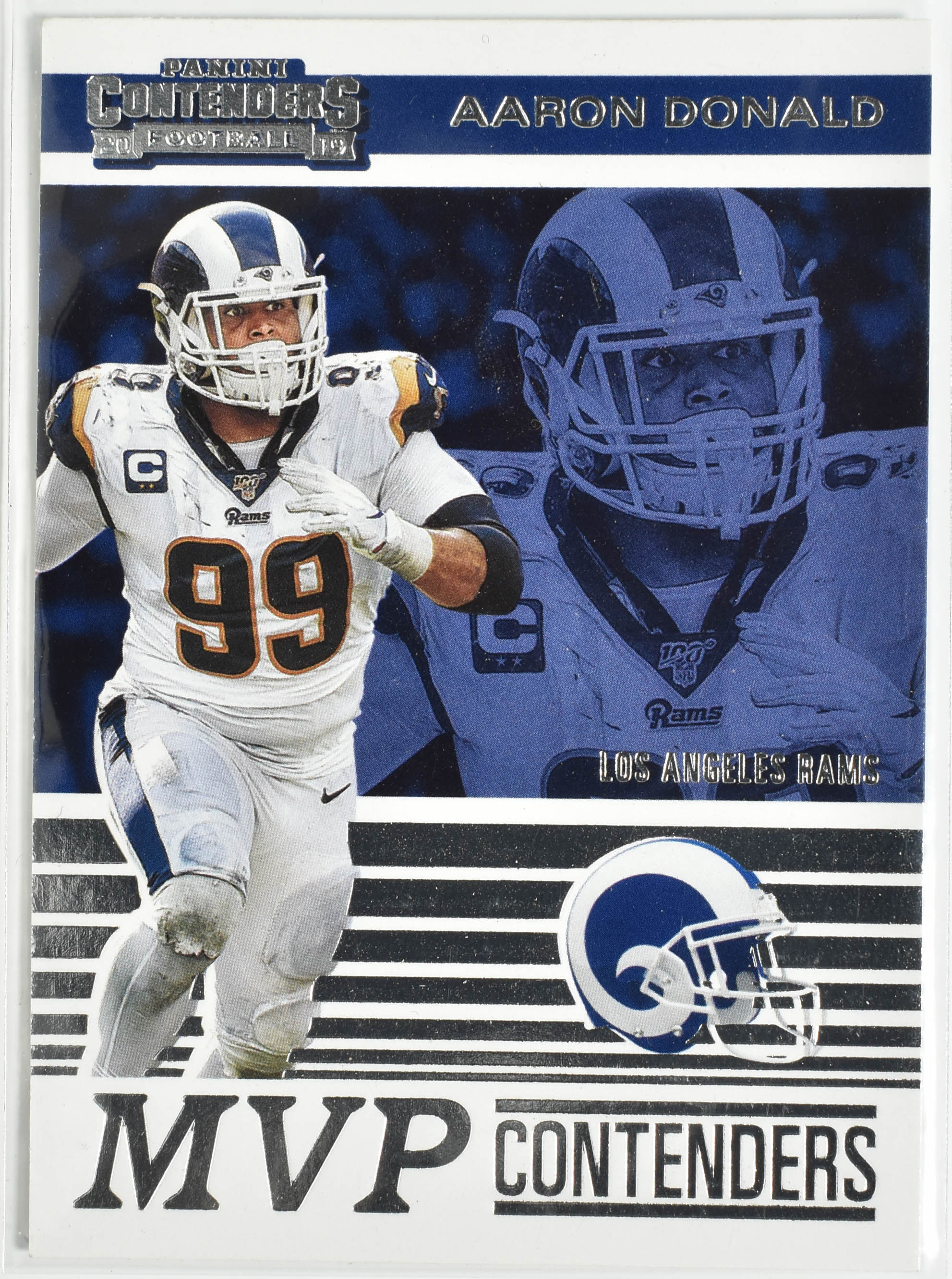 Aaron Donald MVP AD Panini 2019 MVP Contenders Rams Football Card