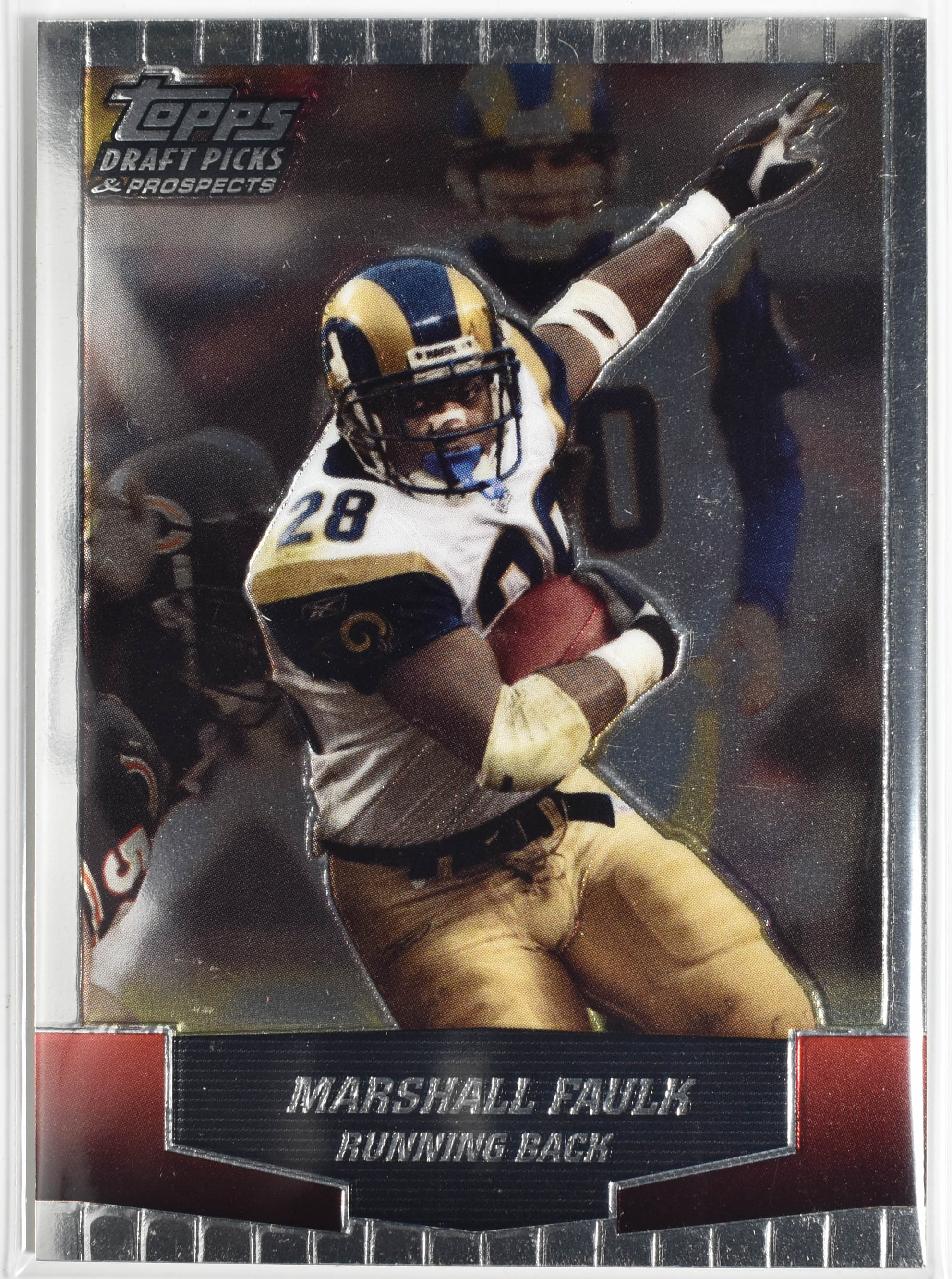 Marshall Faulk 28 Topps Draft Pick Rams Football Card