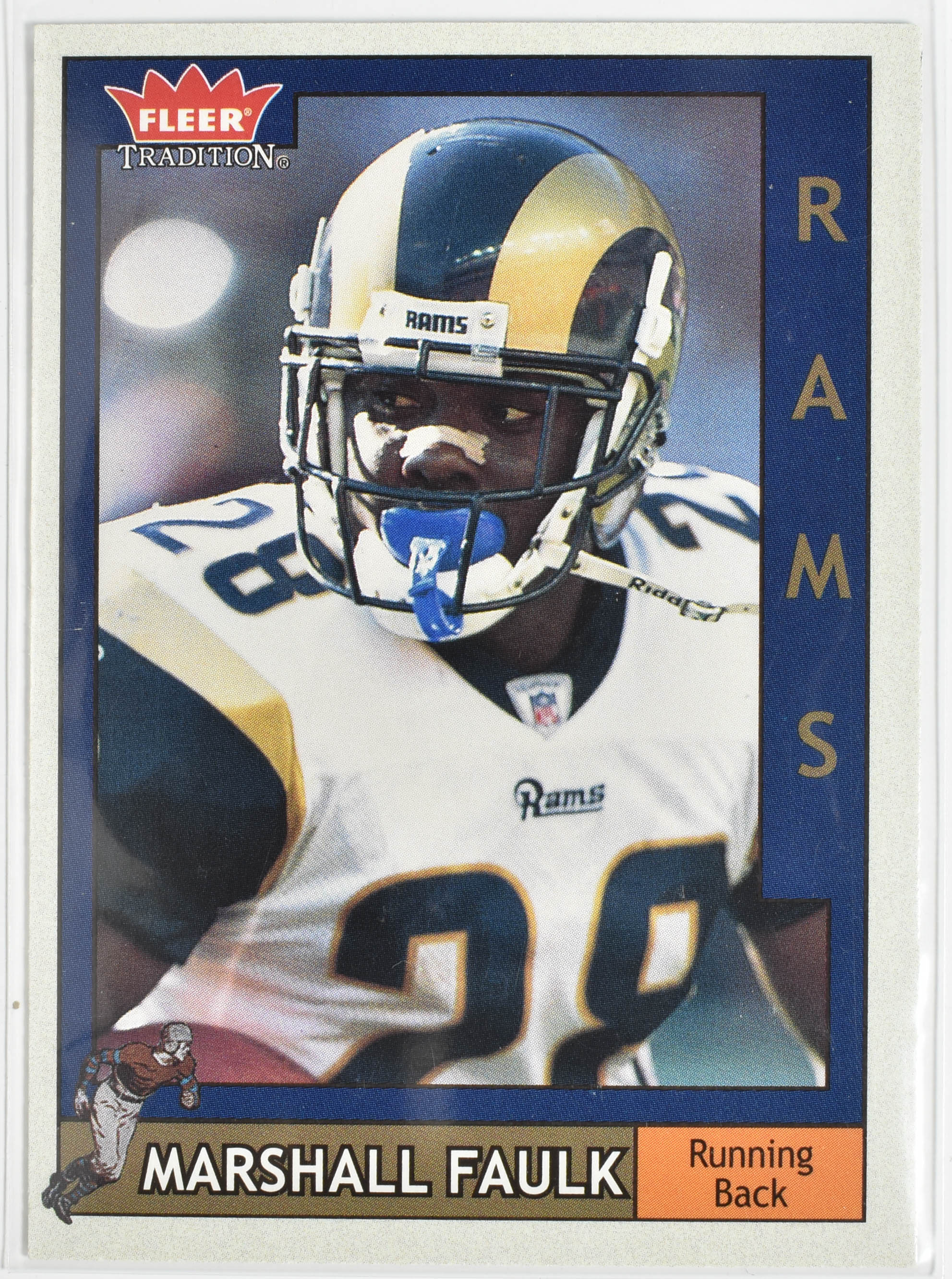 Marshall Faulk 102 Fleer 2003 Rams Football Card