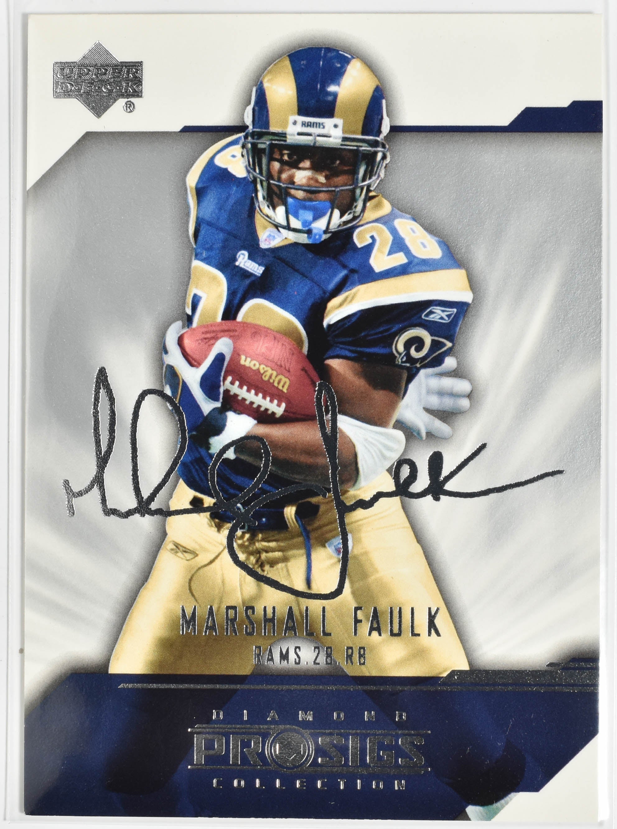 Marshall Faulk 80 2004 Upper Deck Rams Football Card