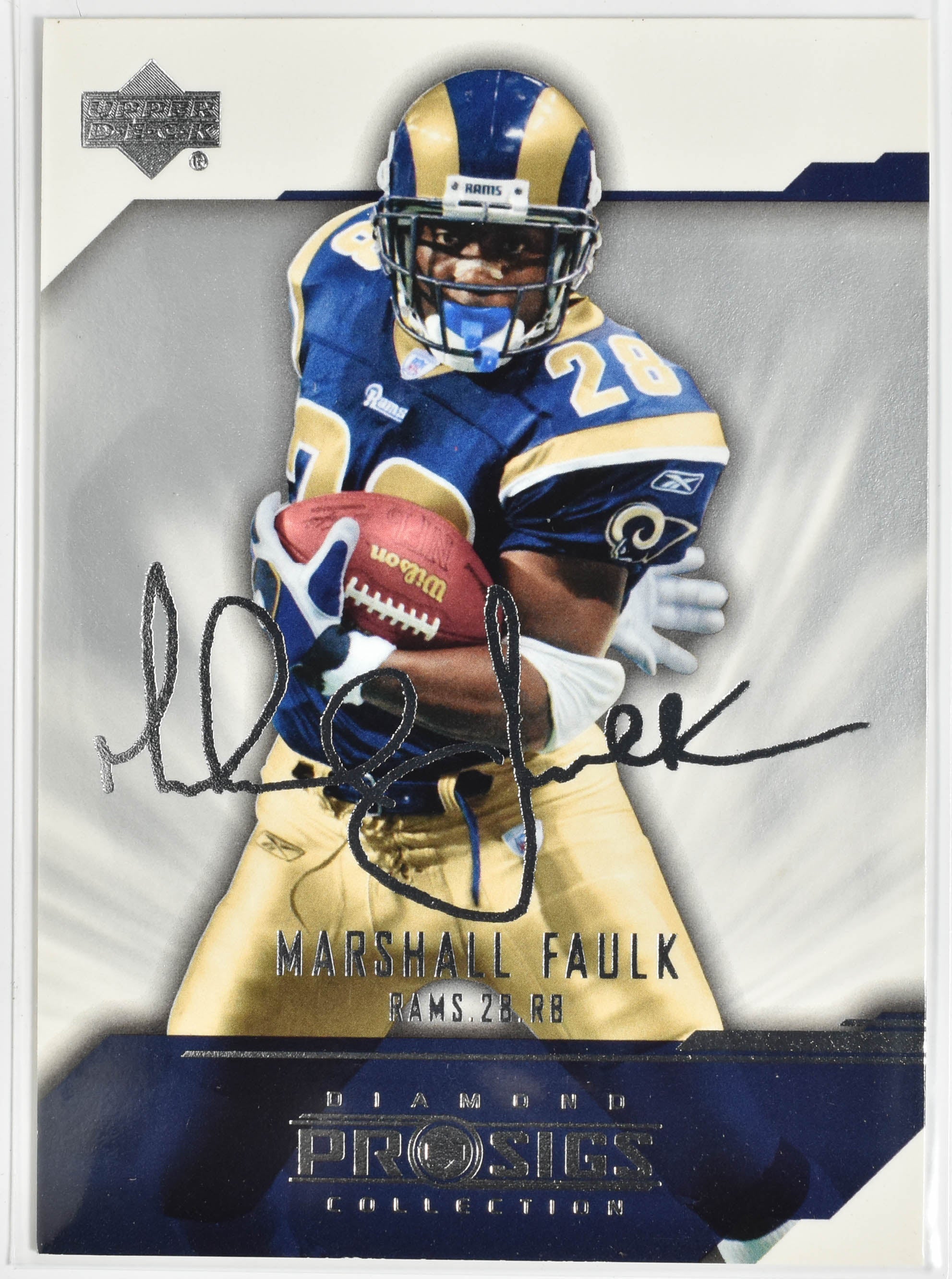 Marshall Faulk 80 Upper Deck 2004 Rams Football Card