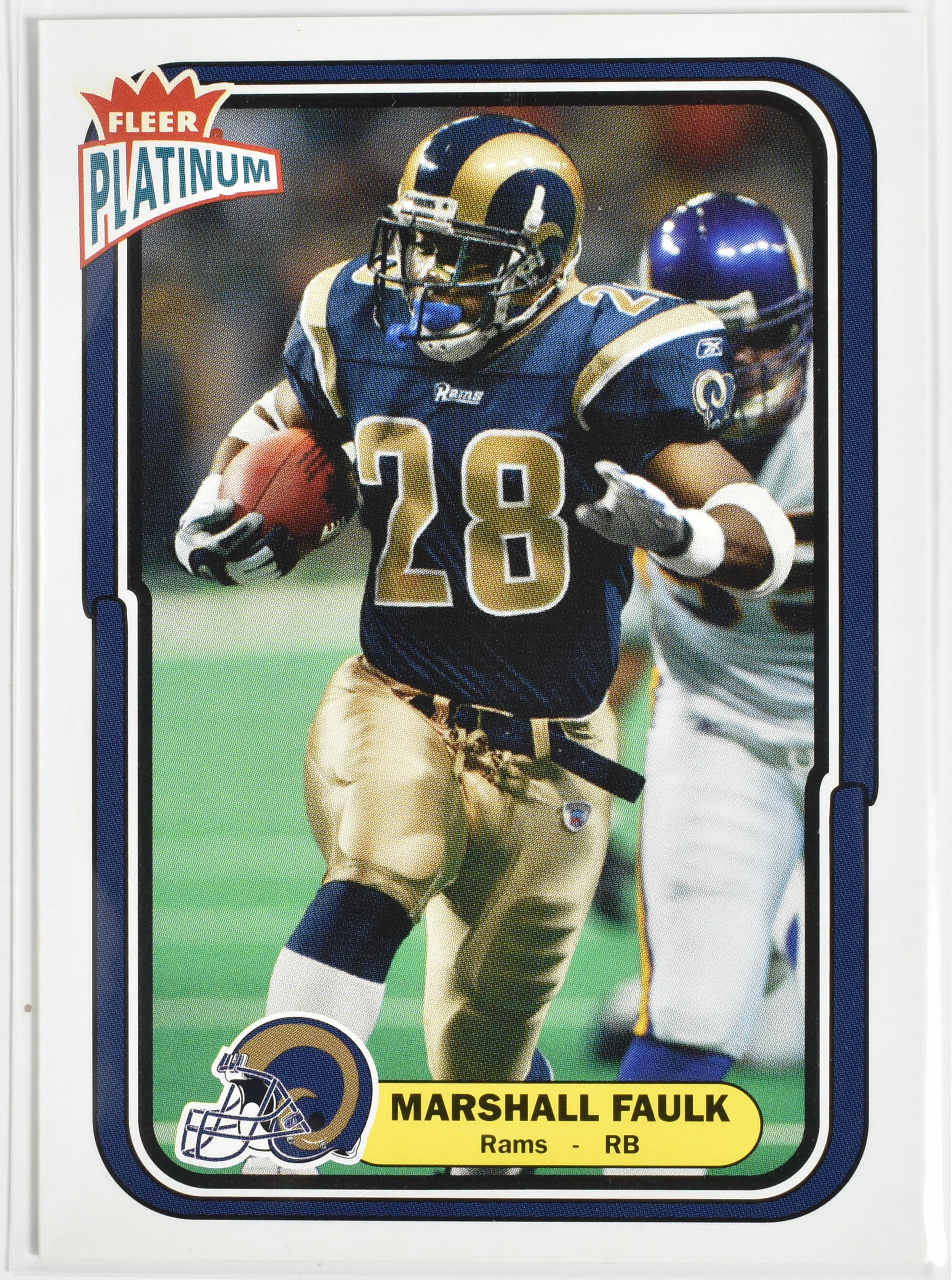 Marshall Faulk 50 Fleer 2004 Rams Football Card