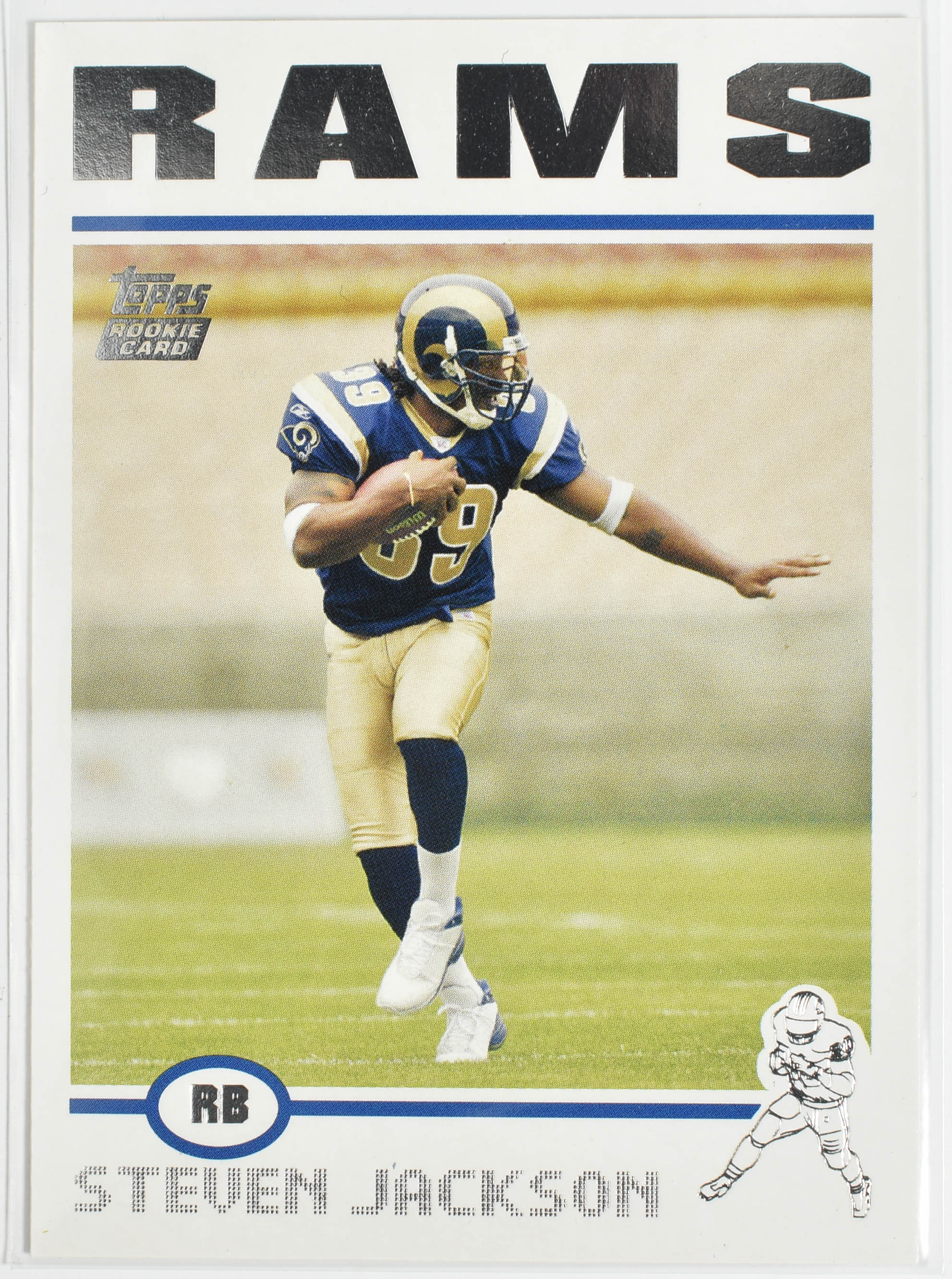 Steven Jackson 325 Rookie Topps 2004 Rams Football Card