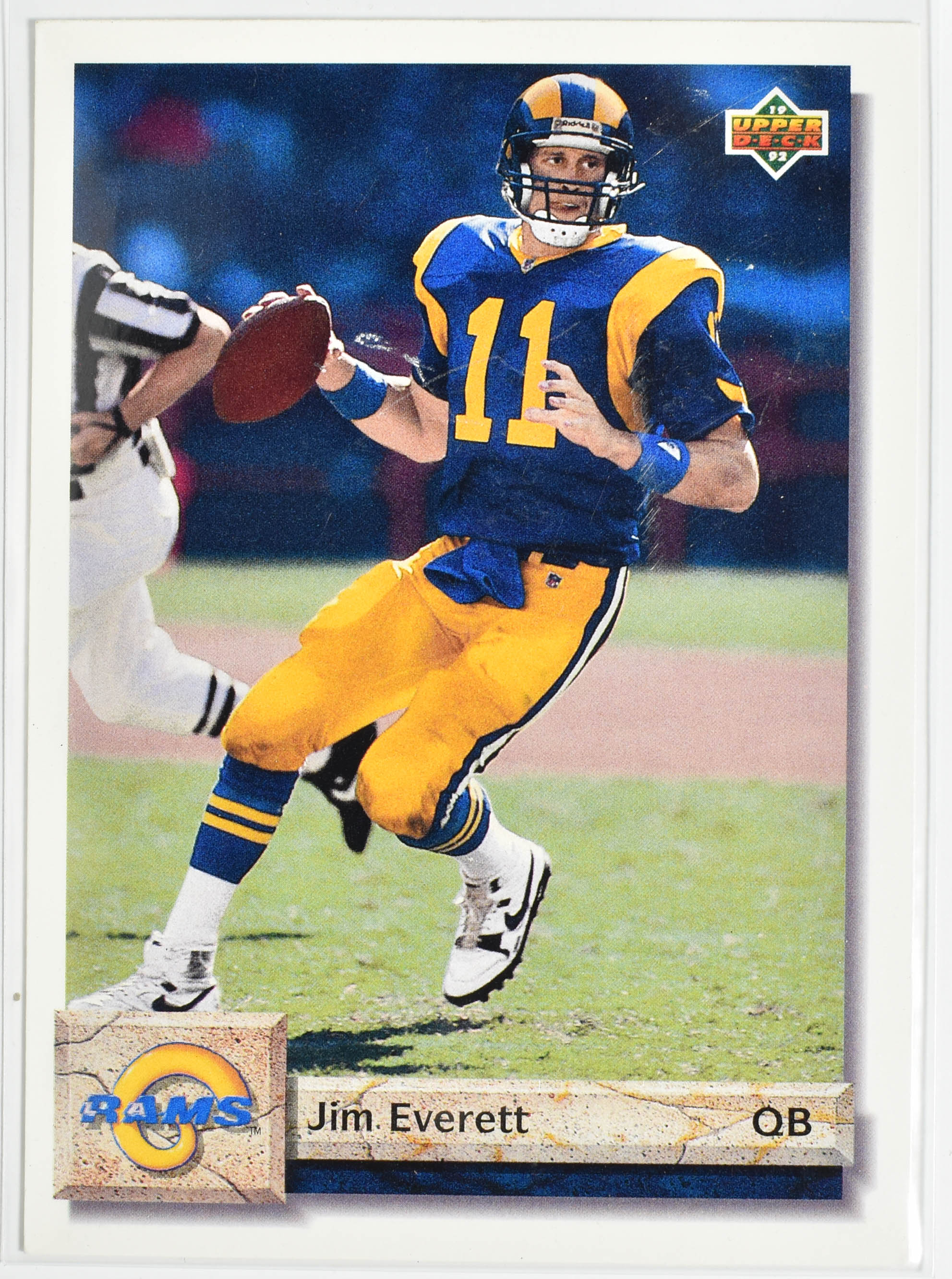 Jim Everett 111 Rams Upper Deck Rams Football Card