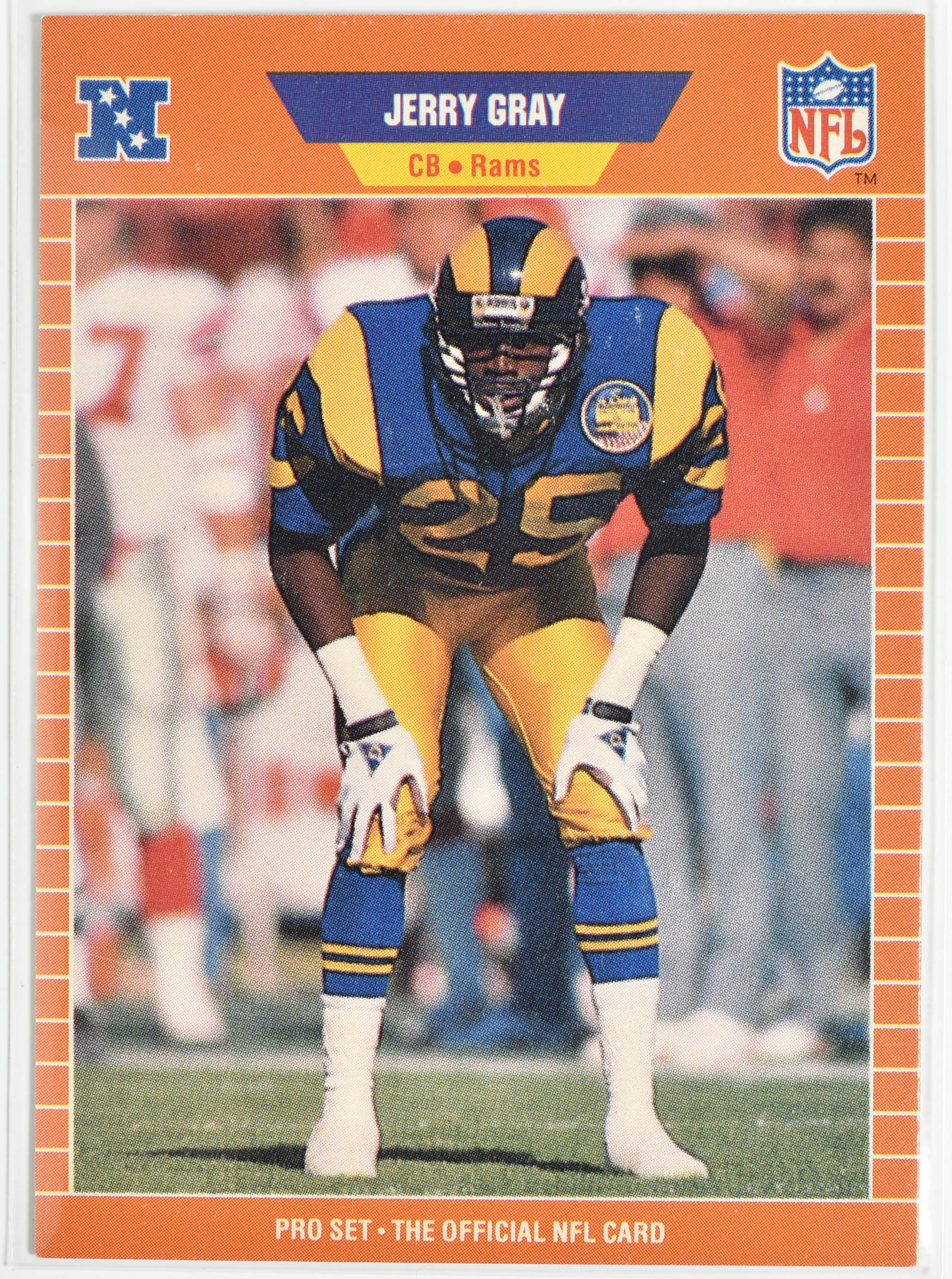 Jerry Gray 200 Pro Set 1989 Rams Football Card