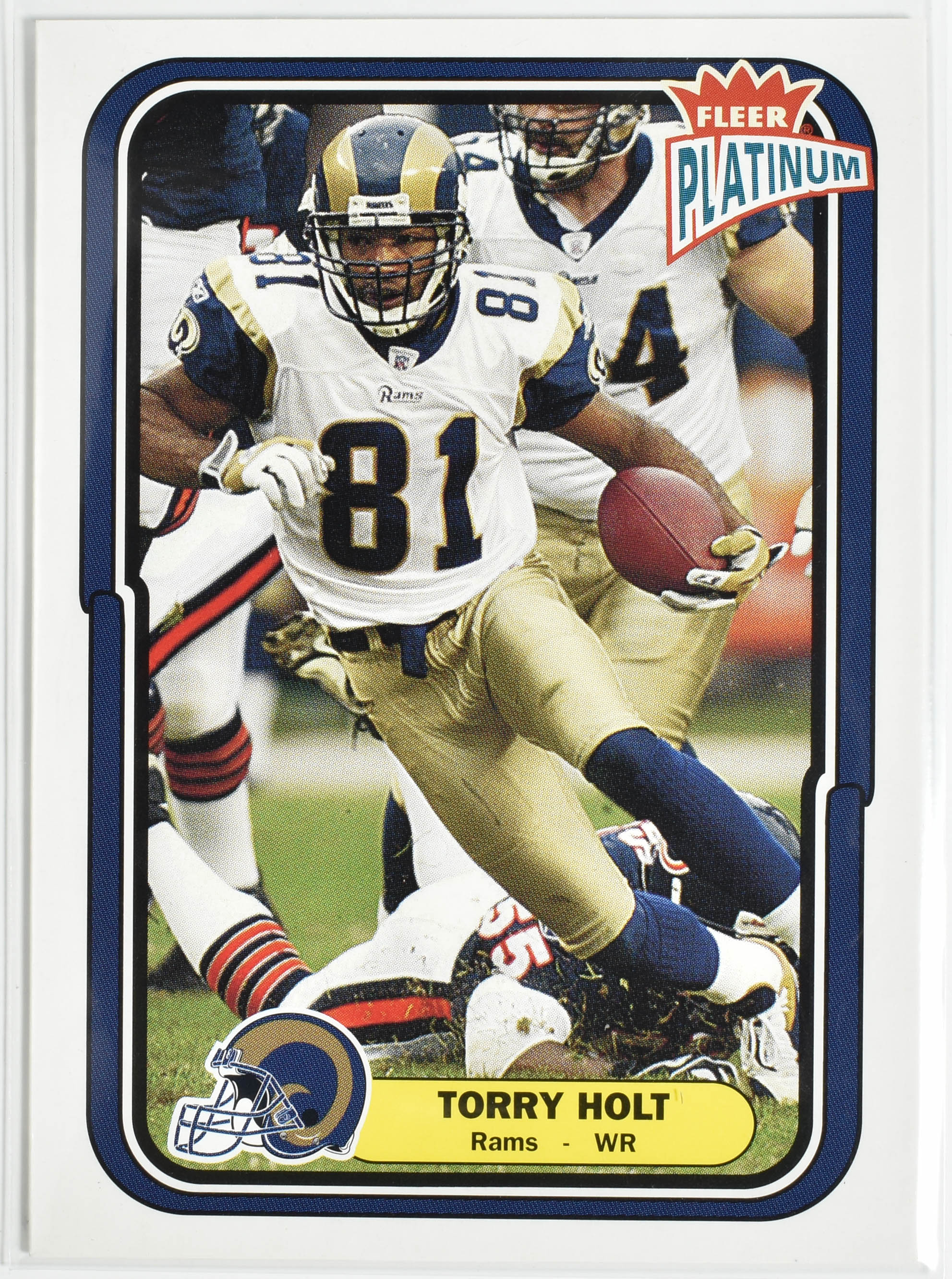 Torry Holt 41 Fleer 2004 Rams Football Card