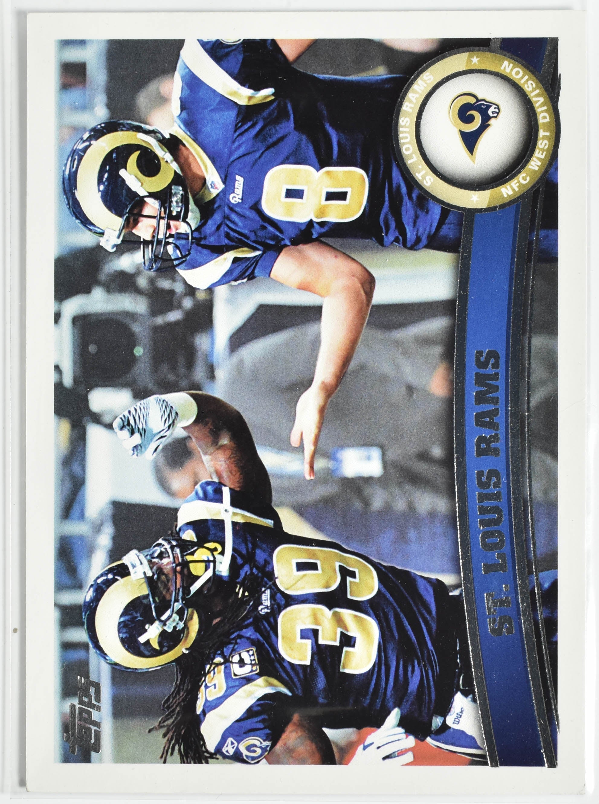 St Louis Rams 2 Topps 2011 Rams Football Card