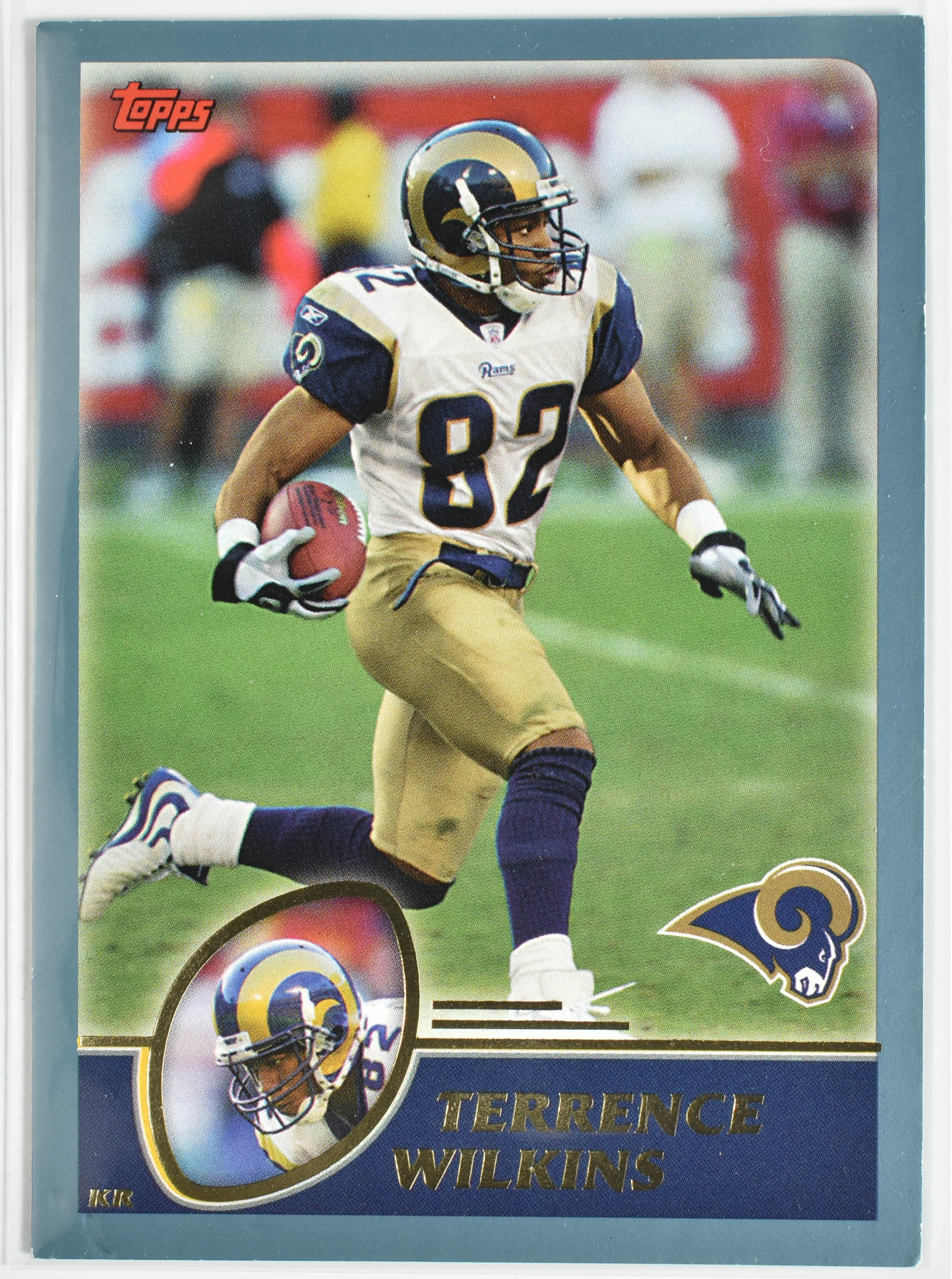 Terrance Wilkins 19 Topps 2003 Rams Football Card