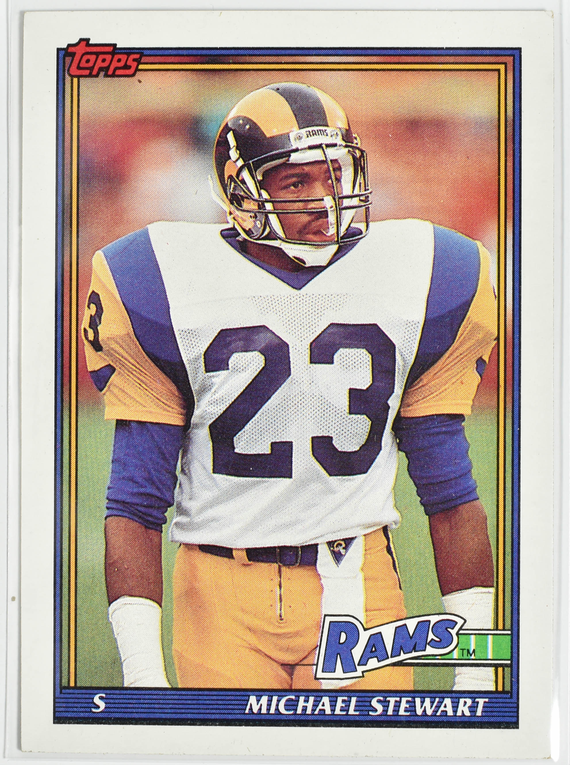 Michael Stewart 531 Topps Rams Rams Football Card