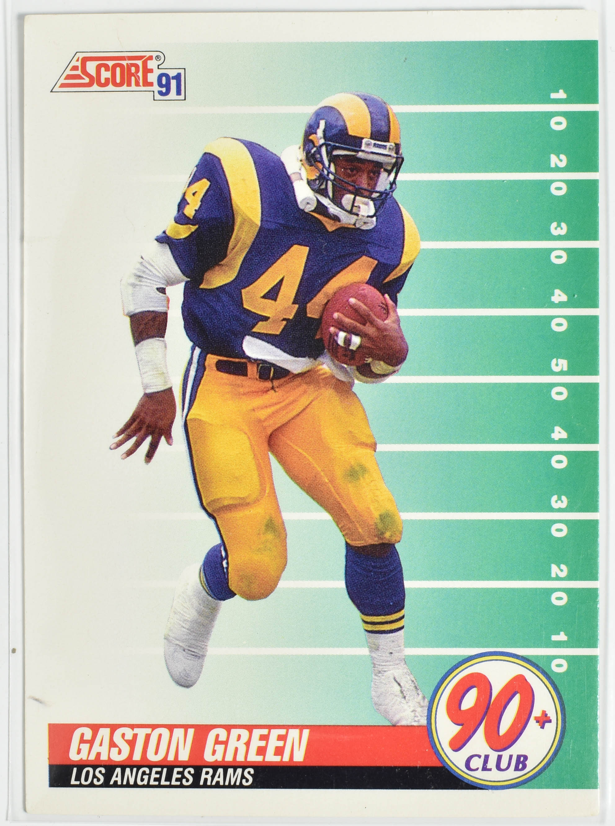 Gaston Green 322 Score 1991 Rams Football Card