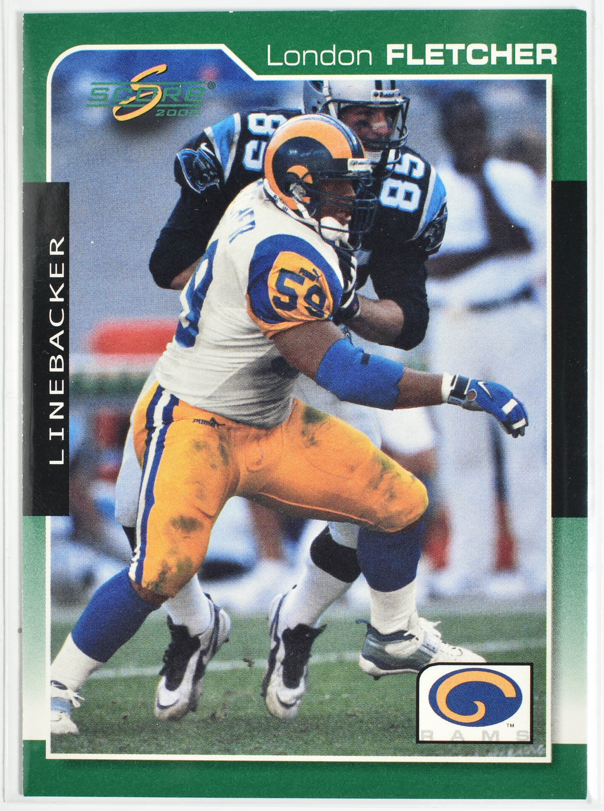 London Fletcher 189 Score 2000 Rams Football Card