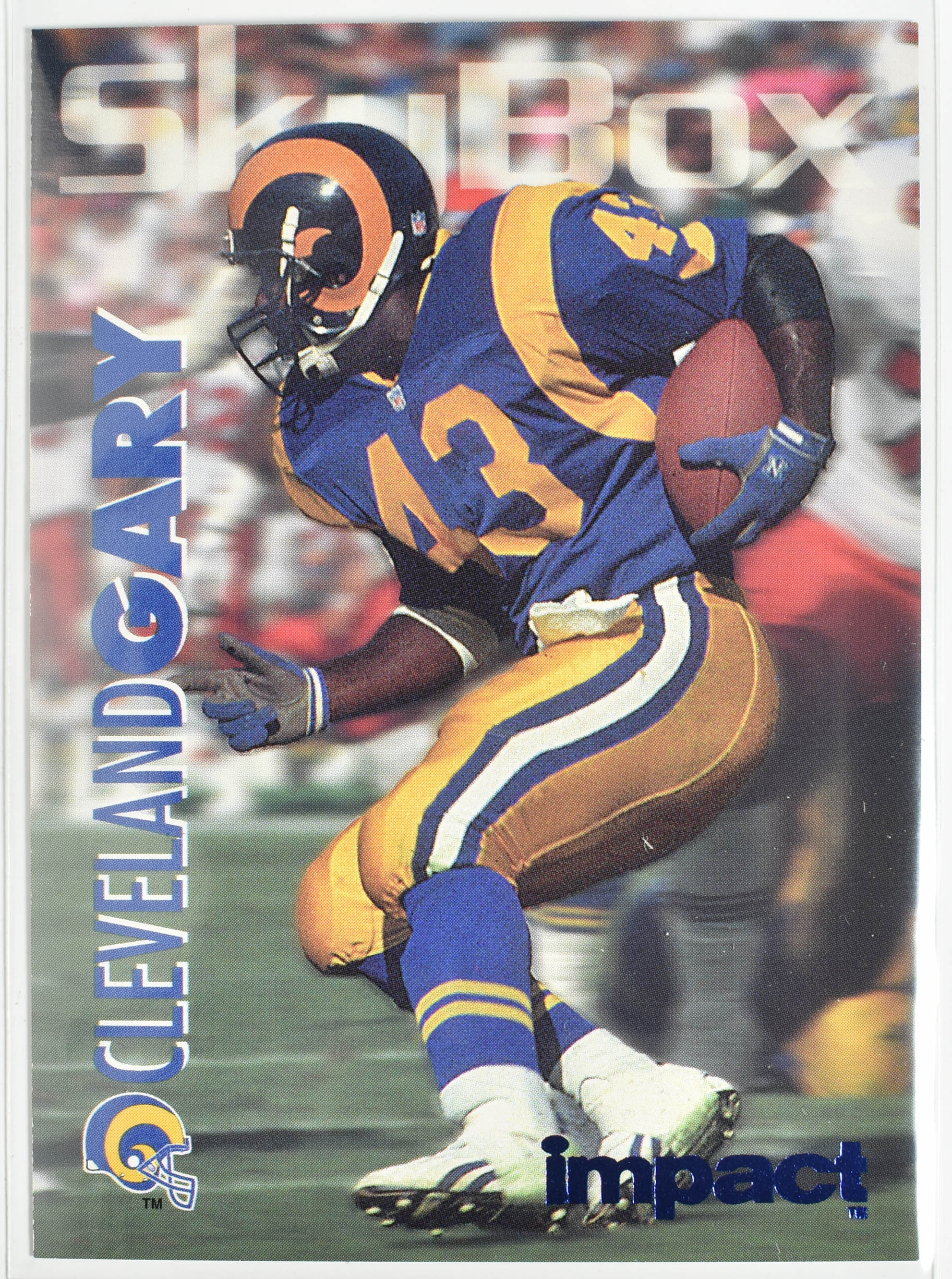 Cleveland Gary 167 Skybox 1993 Rams Football Card