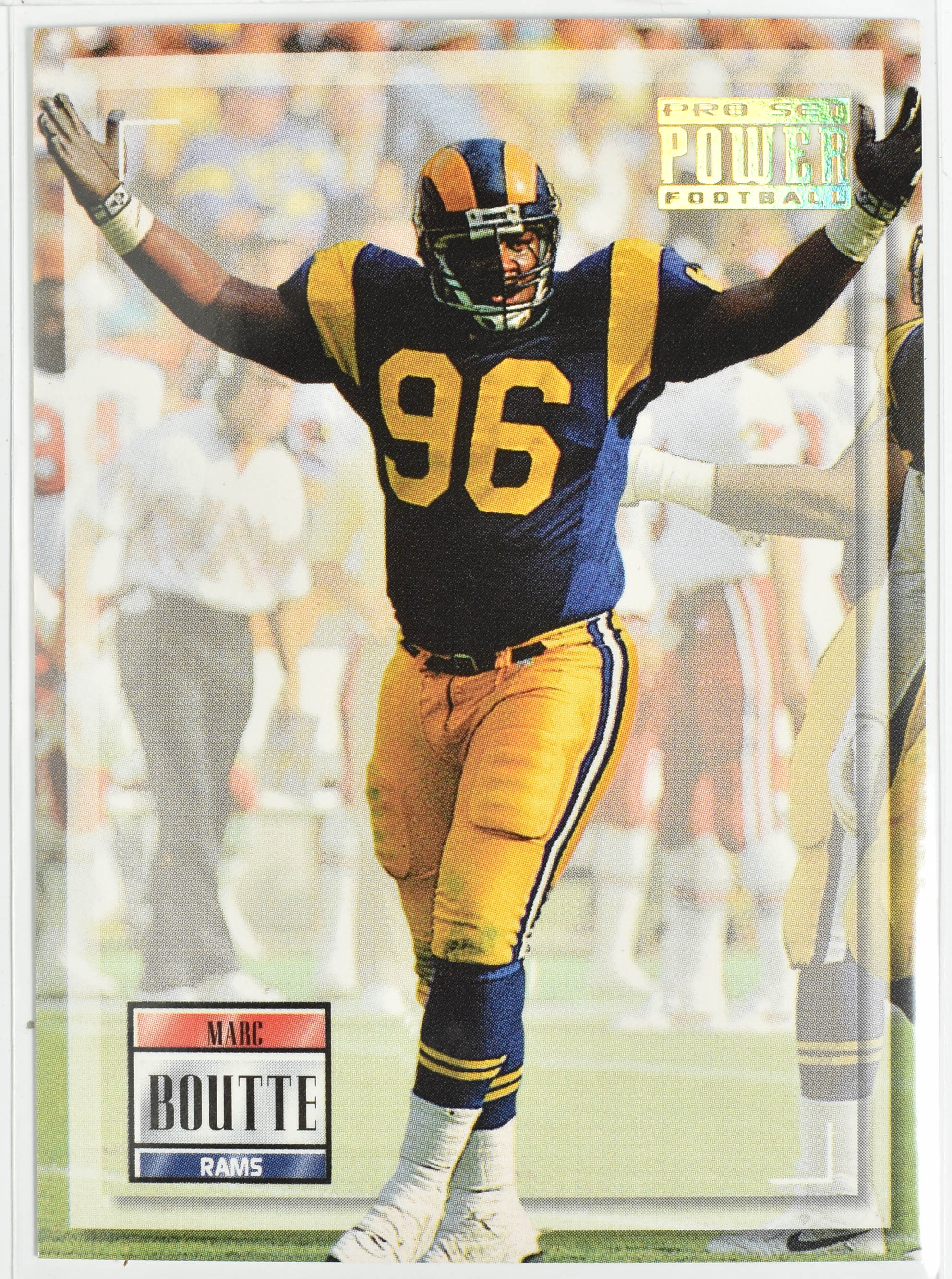 Marc Boutte 196 Pro Set Power Football Rams Football Card