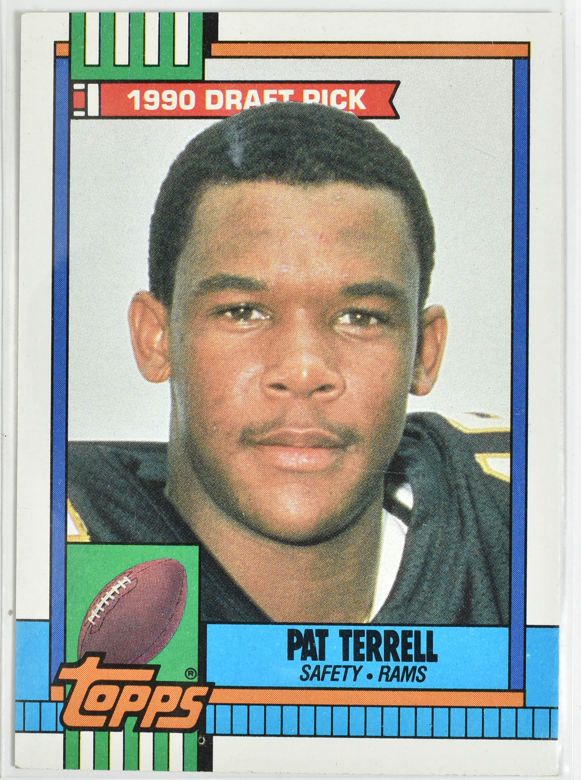 Pat Terrell 67 Topps 1990 Rams Football Card