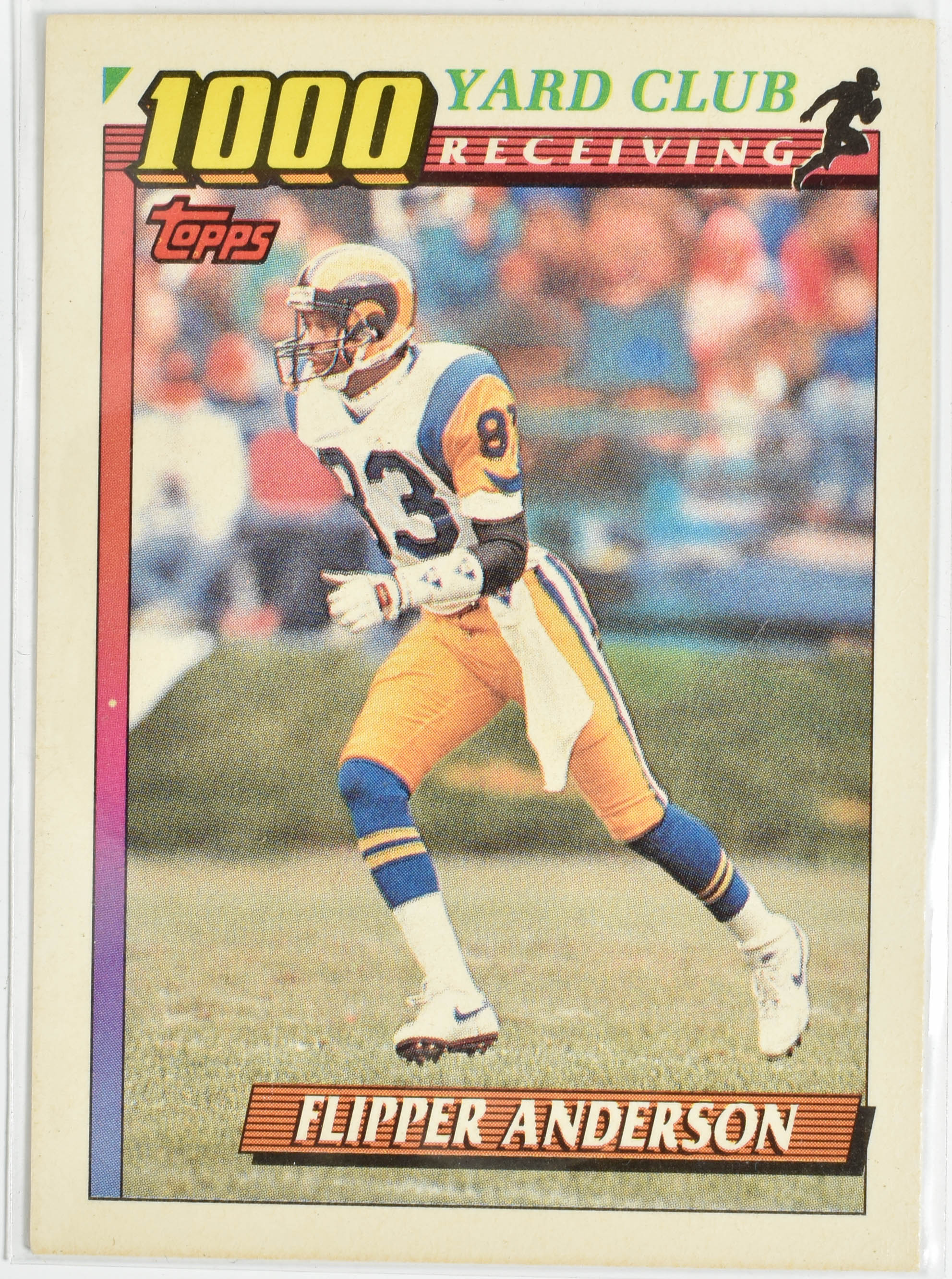 Flipper Anderson Topps 1991 1000 Yard Club Rams Football Card