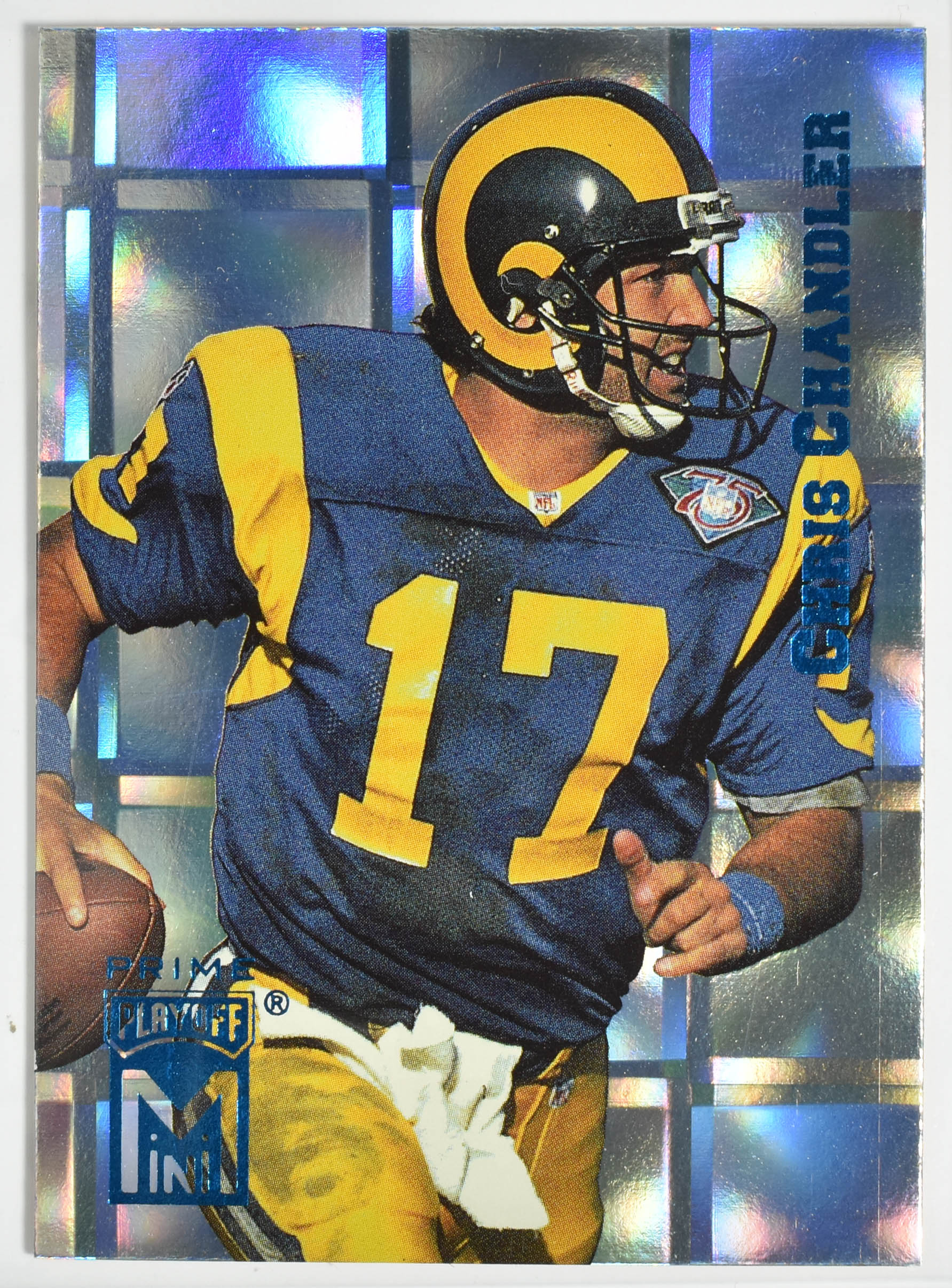 Chris Chandler 155 Playoff Mini 1995 Rams Football Card