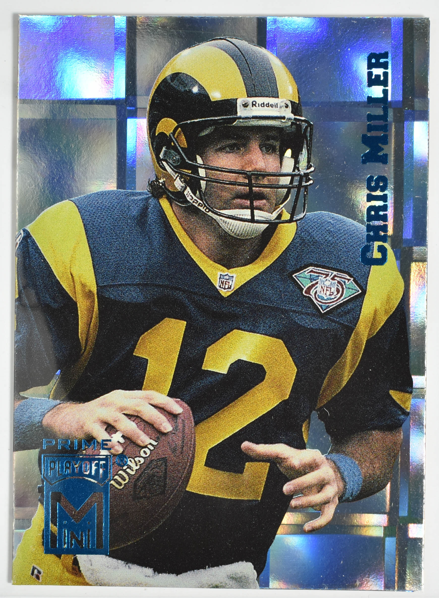 Chris Miller 113 1995 Prime Playoff Mini Rams Football Card
