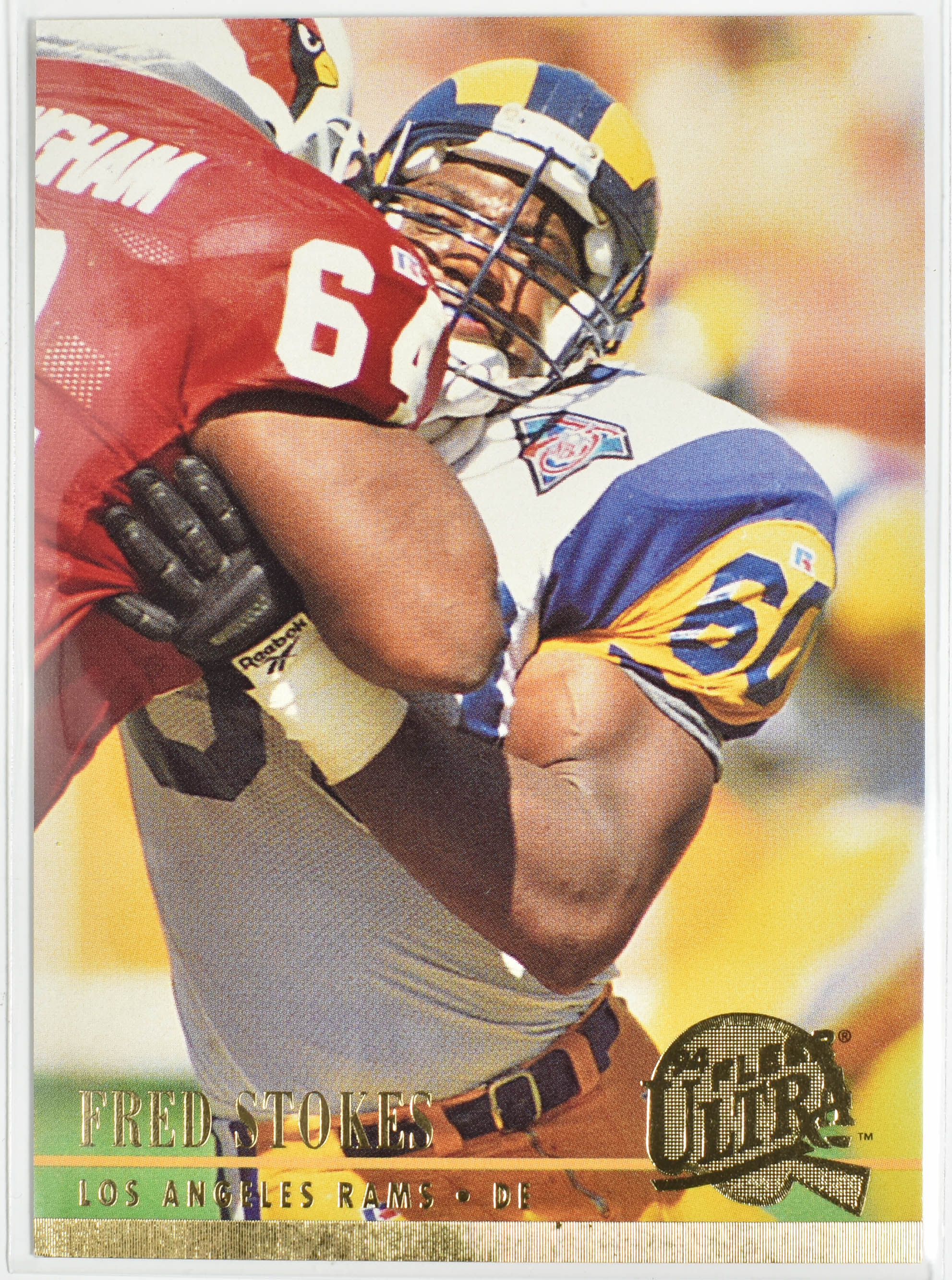 Fred Stokes 249 Fleer 1994 Rams Football Card