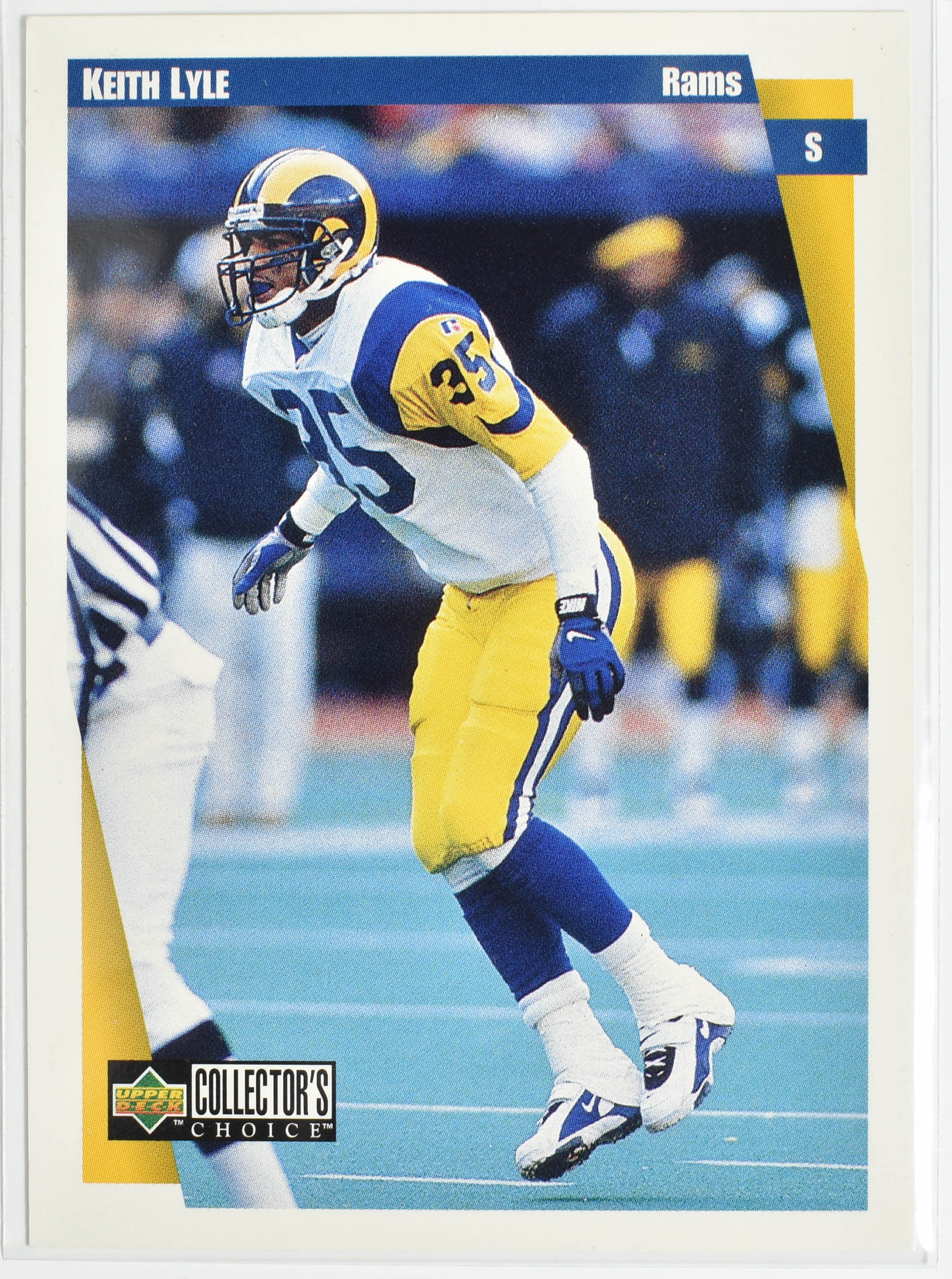 Keith Lyle 258 1997 Upper Deck Rams Football Card