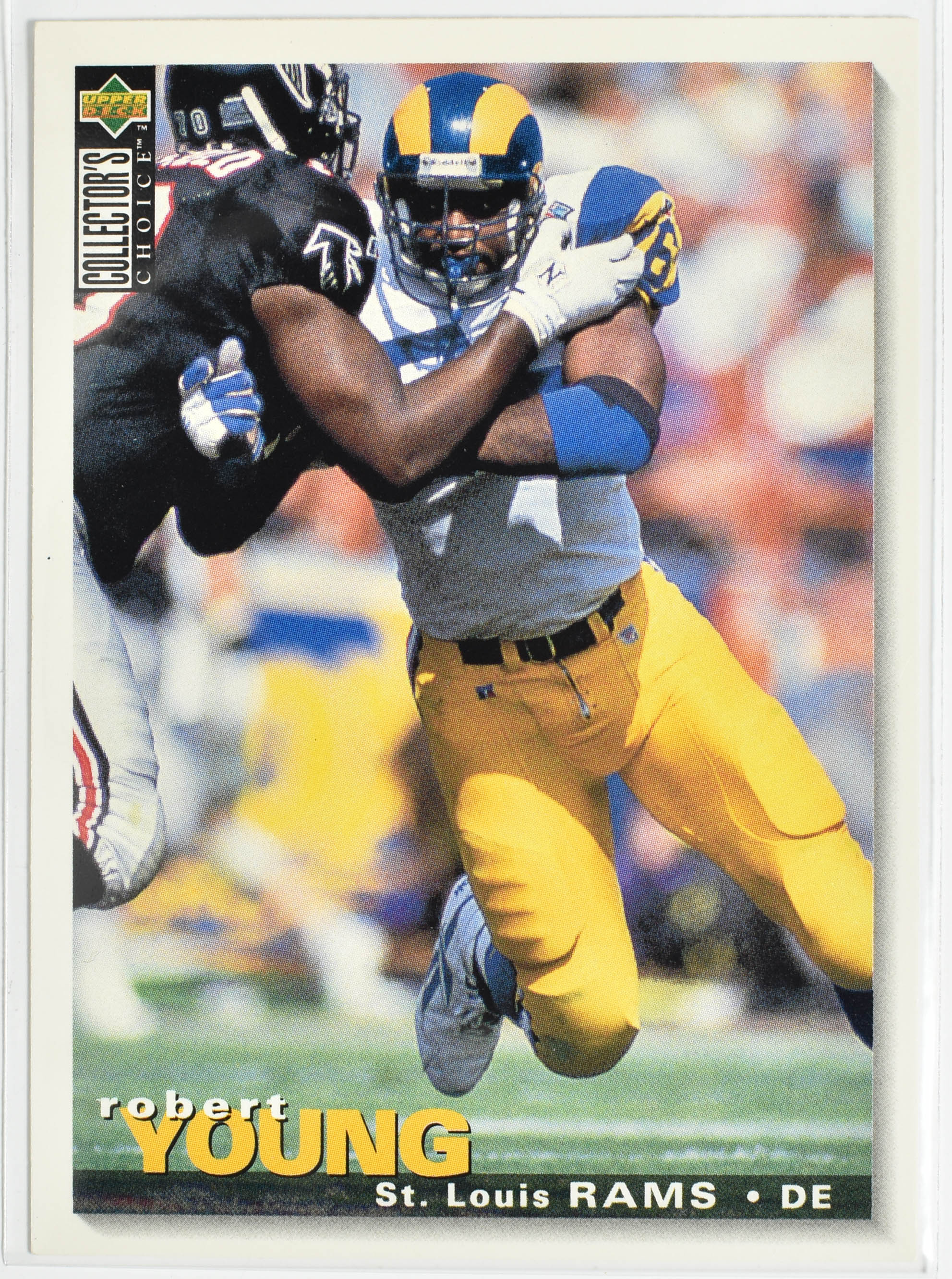 Robert Young 217 Upper Deck 1995 Rams Football Card