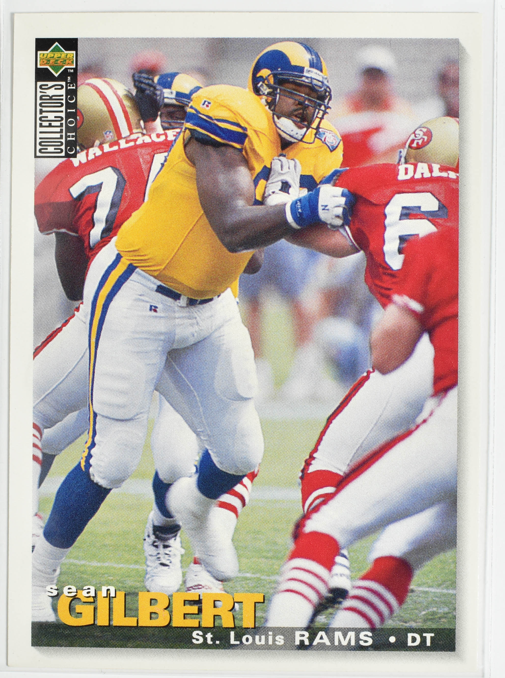 Sean Gilbert 245 Upper Deck 1995 Rams Football Card