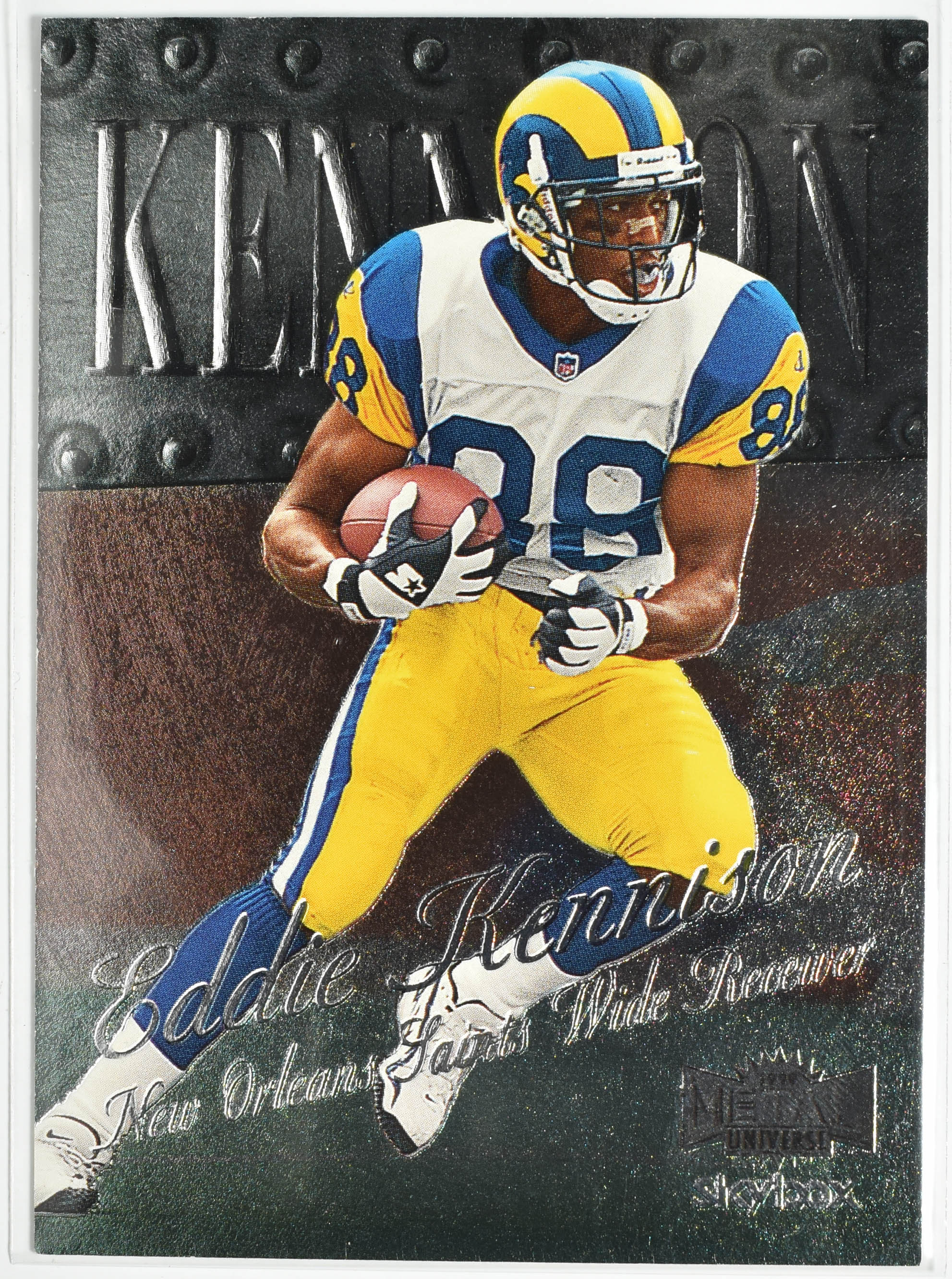 Eddie Kennison 154 Metal 1999 Metal Universe Rams Football Card