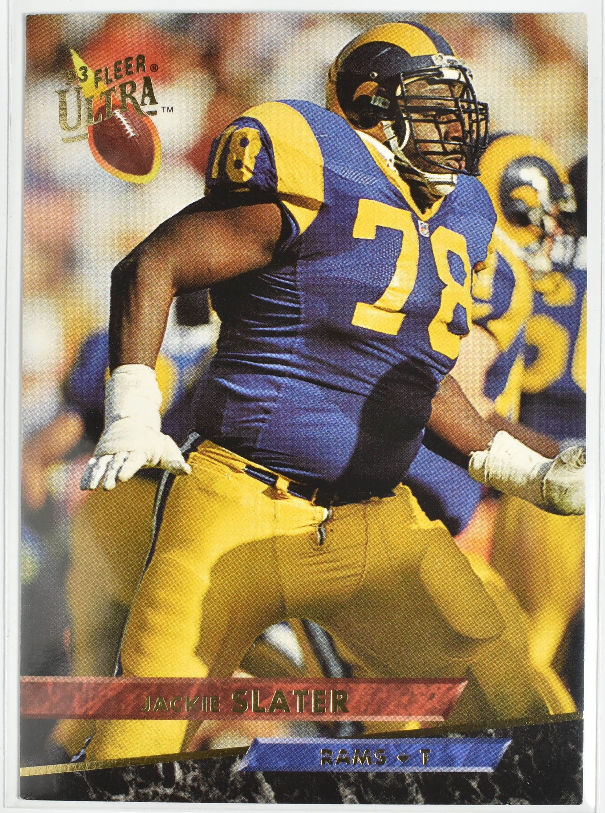Jackie Slater 247 Fleer 1993 Rams Football Card