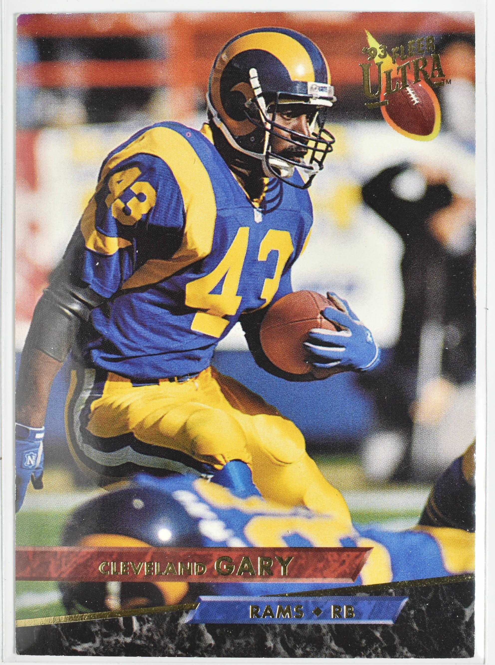 Cleveland Gary 238 Fleer 1993 Rams Football Card