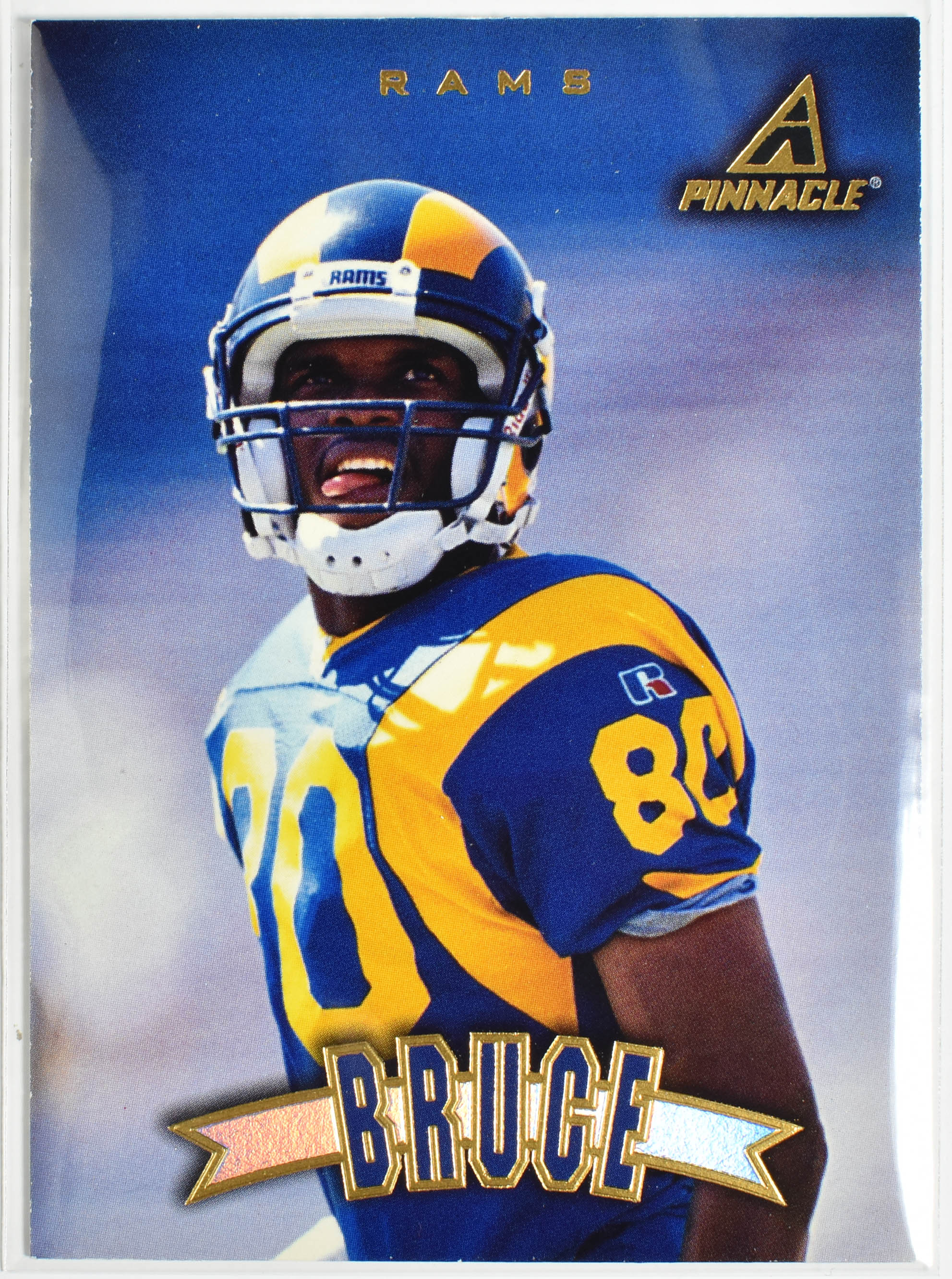 Isaac Bruce 105 Pinnacle 1997 Rams Football Card