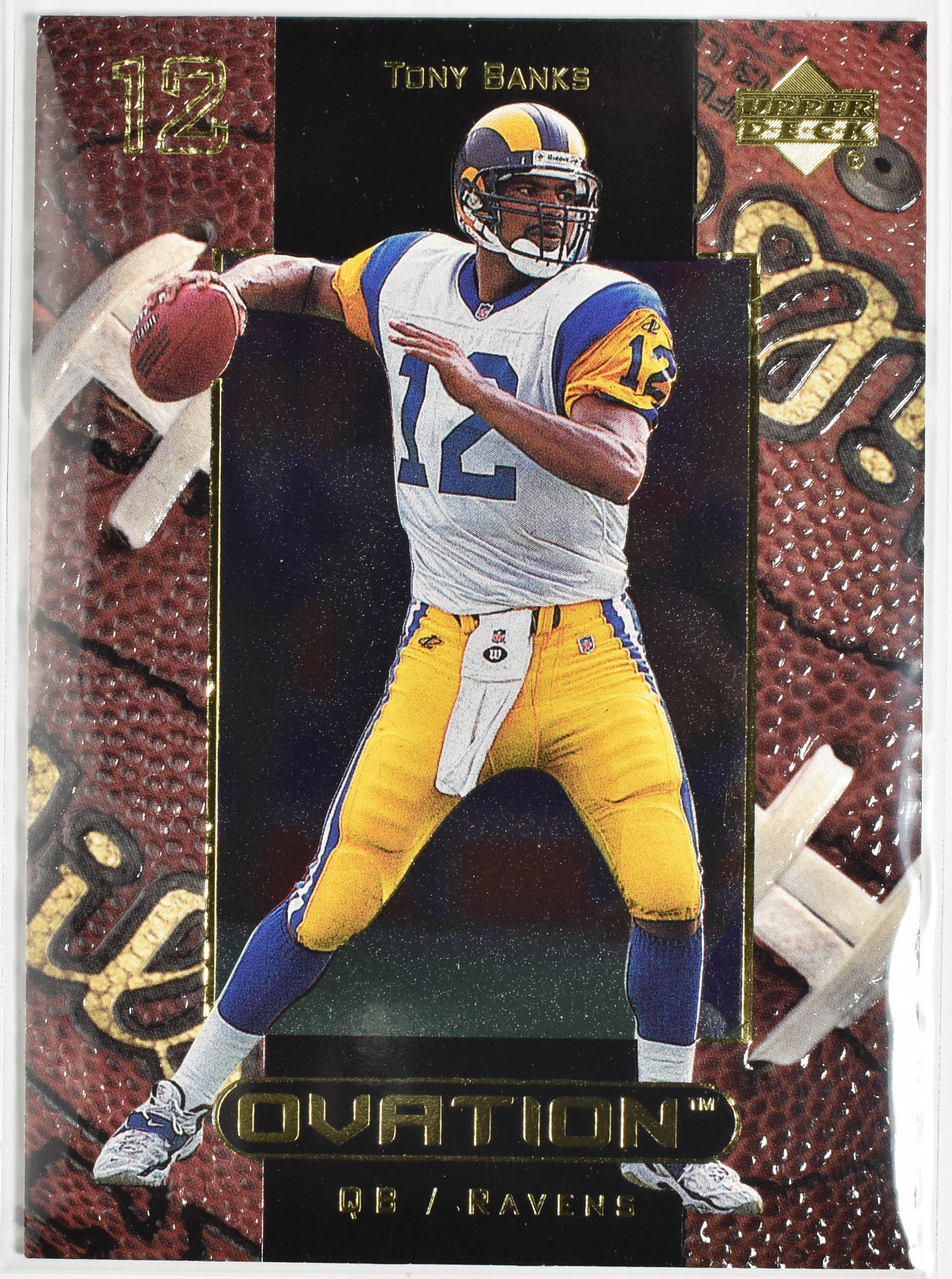 Tony Banks 5 1999 Upper Deck Ovation Rams Football Card